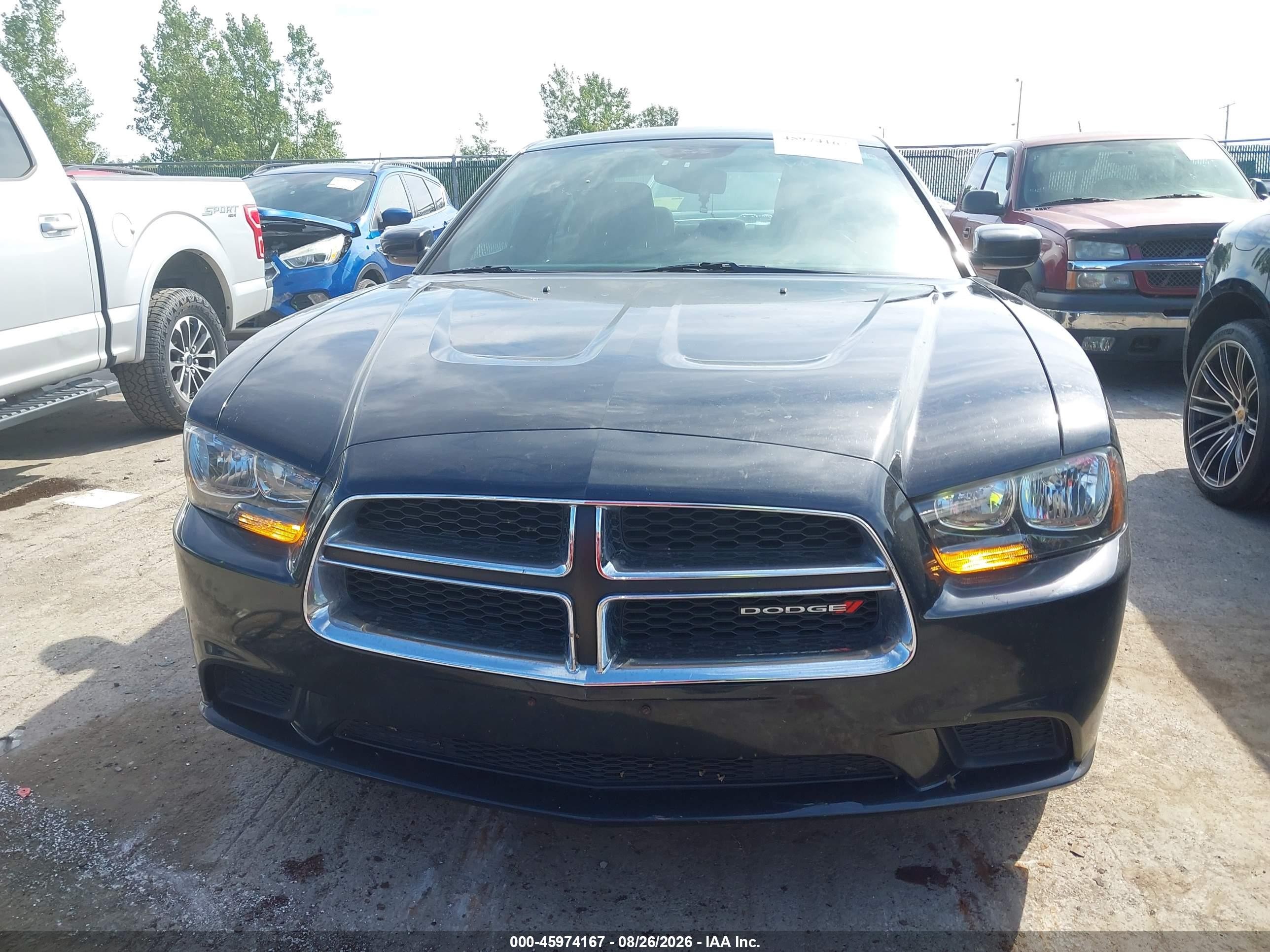 2014 Dodge Charger Se Black vin: 2C3CDXBG7EH359096