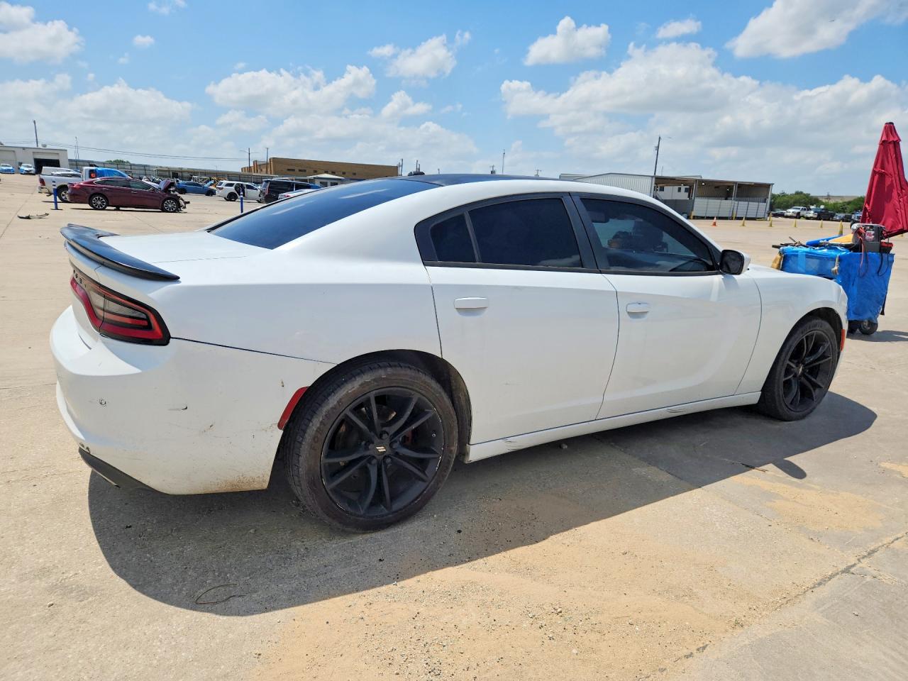2015 Dodge Charger Se White vin: 2C3CDXBG7FH721526