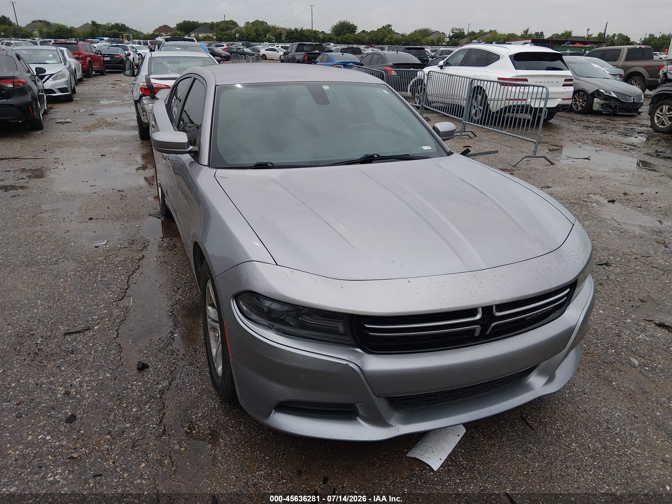 2015 Dodge Charger Se Silver vin: 2C3CDXBG7FH752193