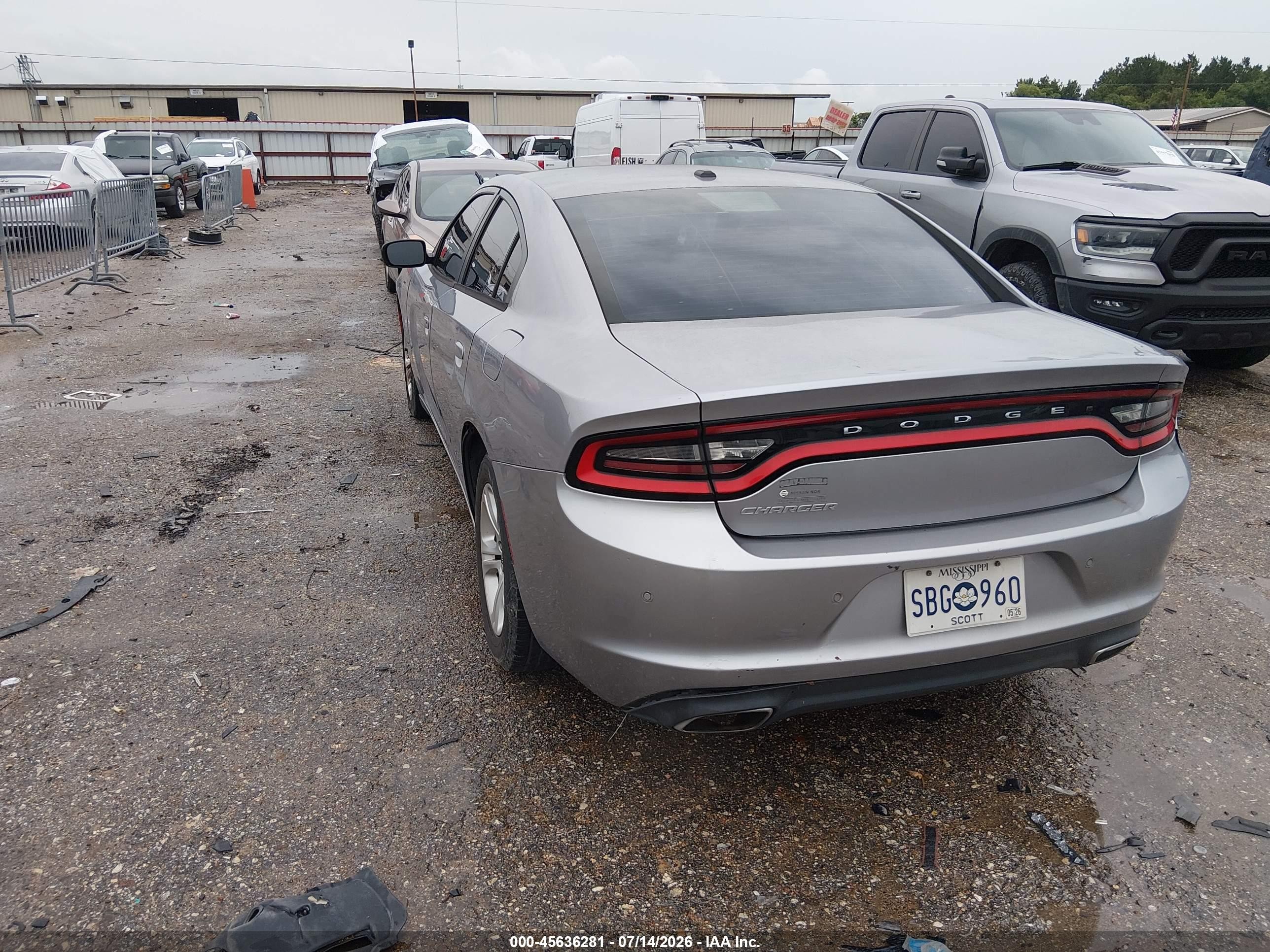 2015 Dodge Charger Se Silver vin: 2C3CDXBG7FH752193