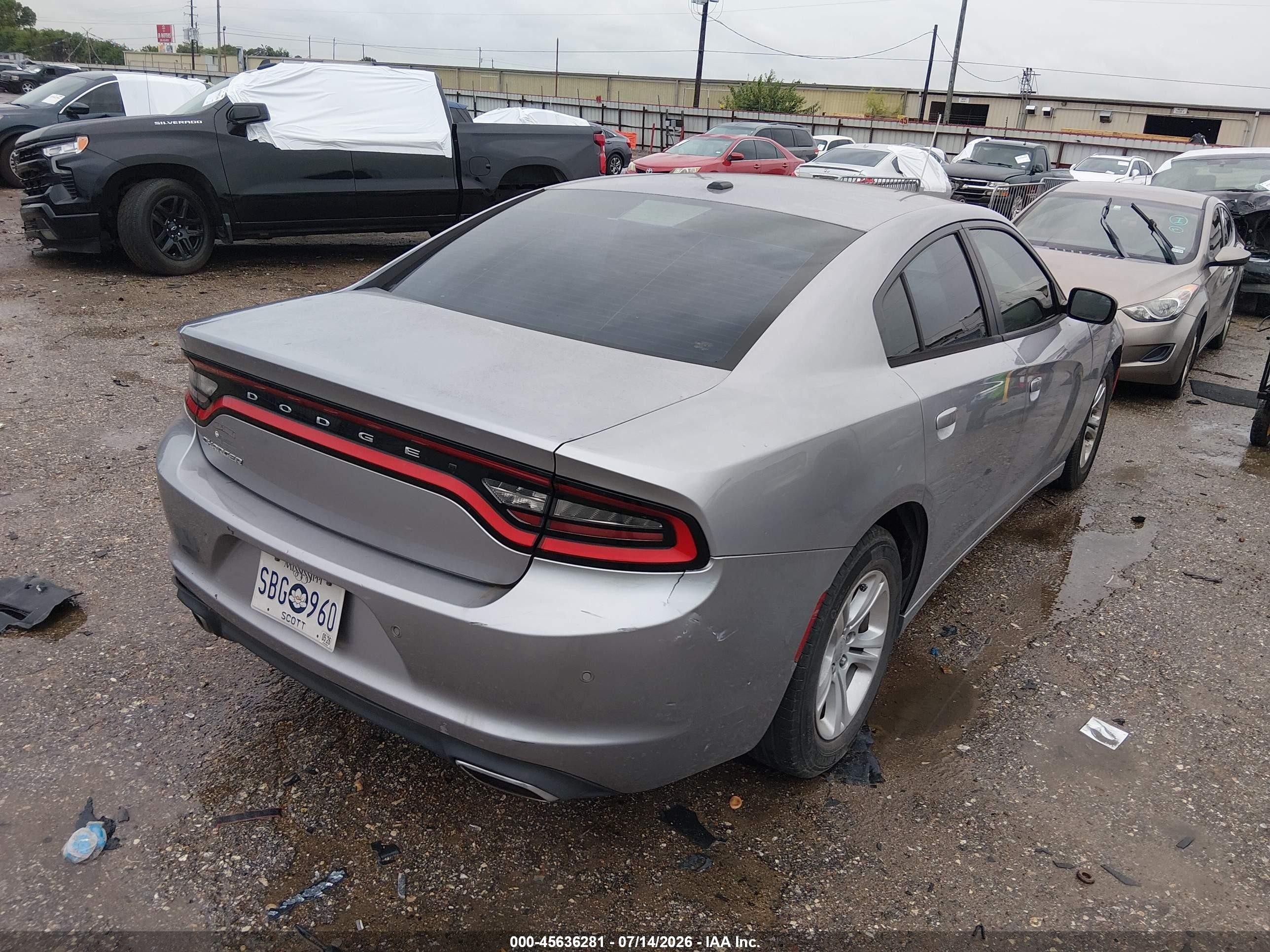 2015 Dodge Charger Se Silver vin: 2C3CDXBG7FH752193