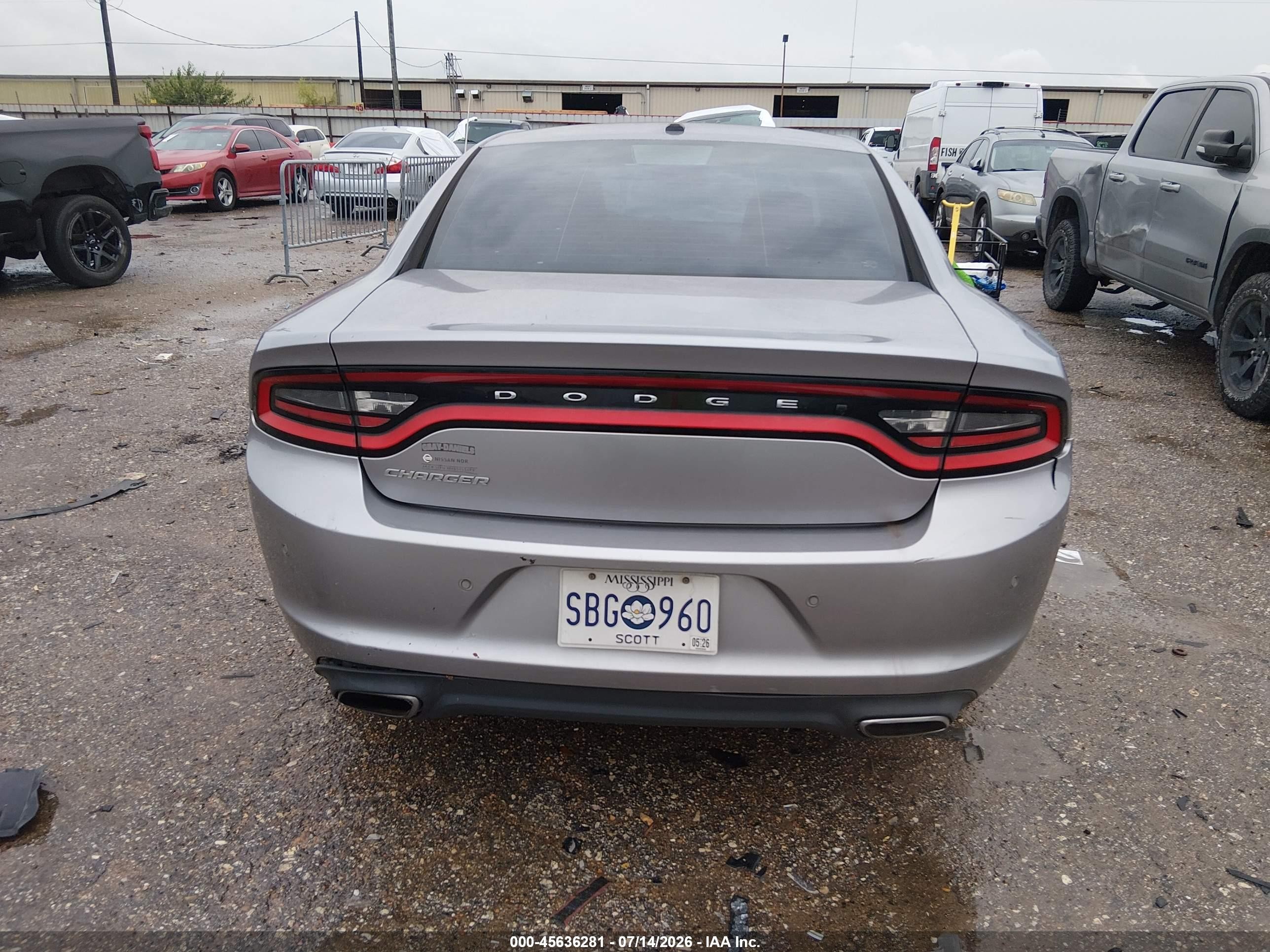 2015 Dodge Charger Se Silver vin: 2C3CDXBG7FH752193