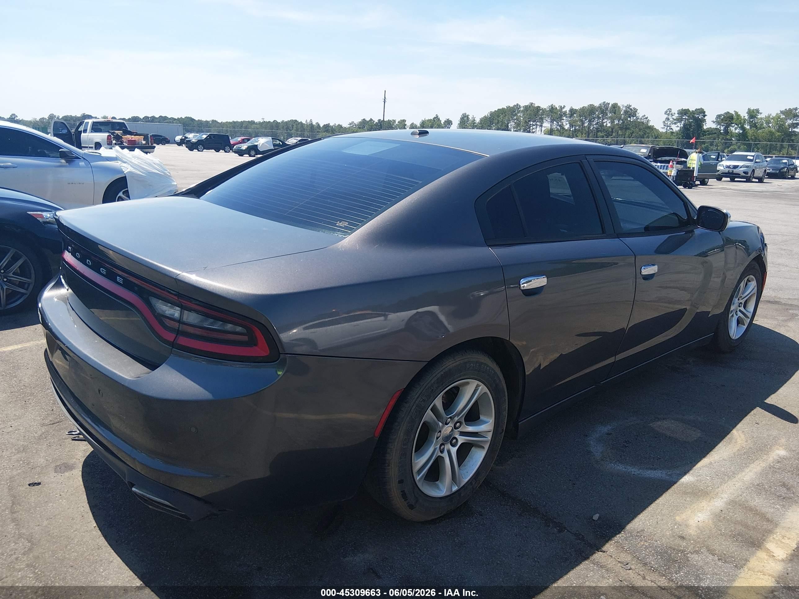 2015 Dodge Charger Se Серый vin: 2C3CDXBG7FH768247