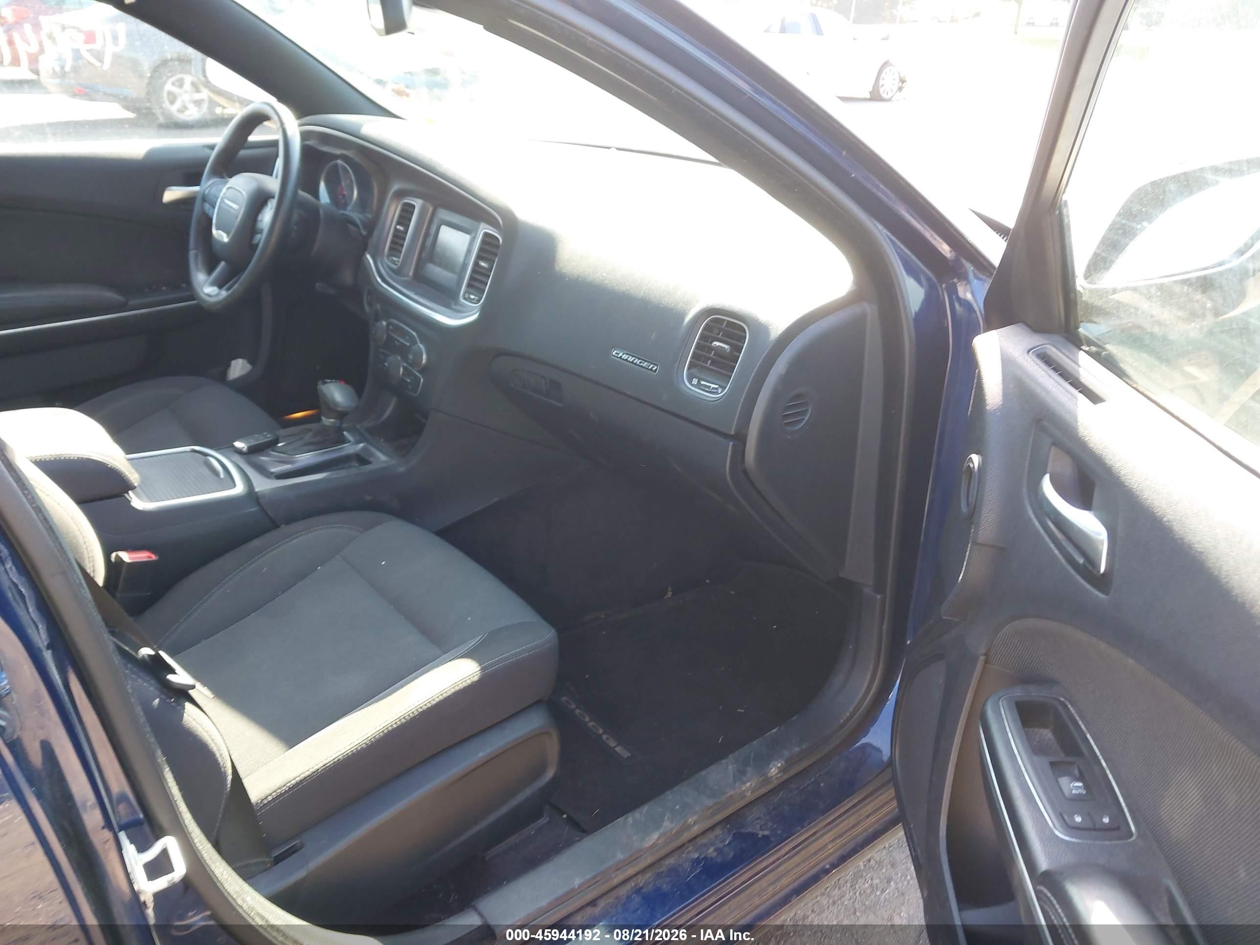 2015 Dodge Charger Se Blue vin: 2C3CDXBG7FH795285