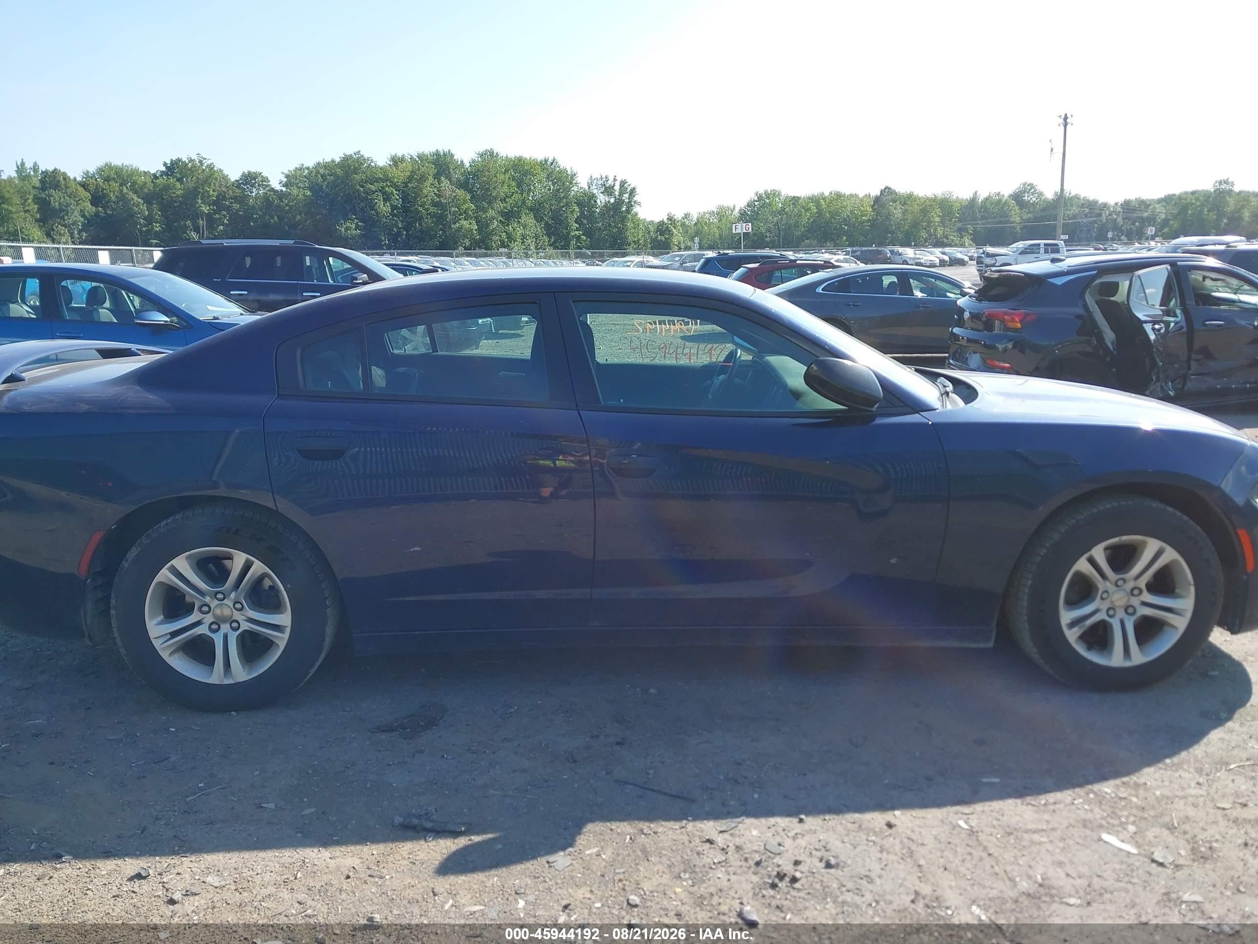 2015 Dodge Charger Se Blue vin: 2C3CDXBG7FH795285