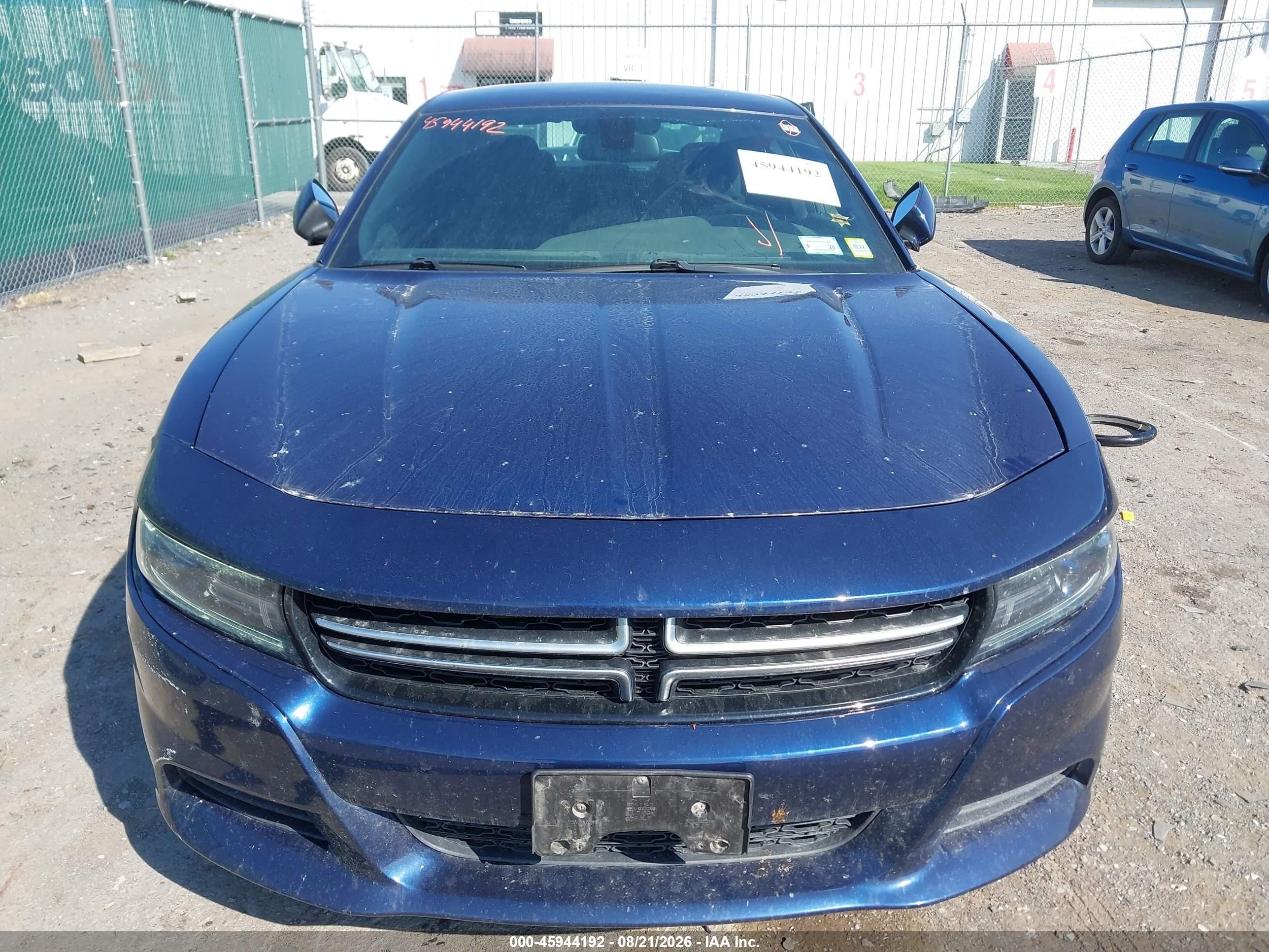 2015 Dodge Charger Se Blue vin: 2C3CDXBG7FH795285
