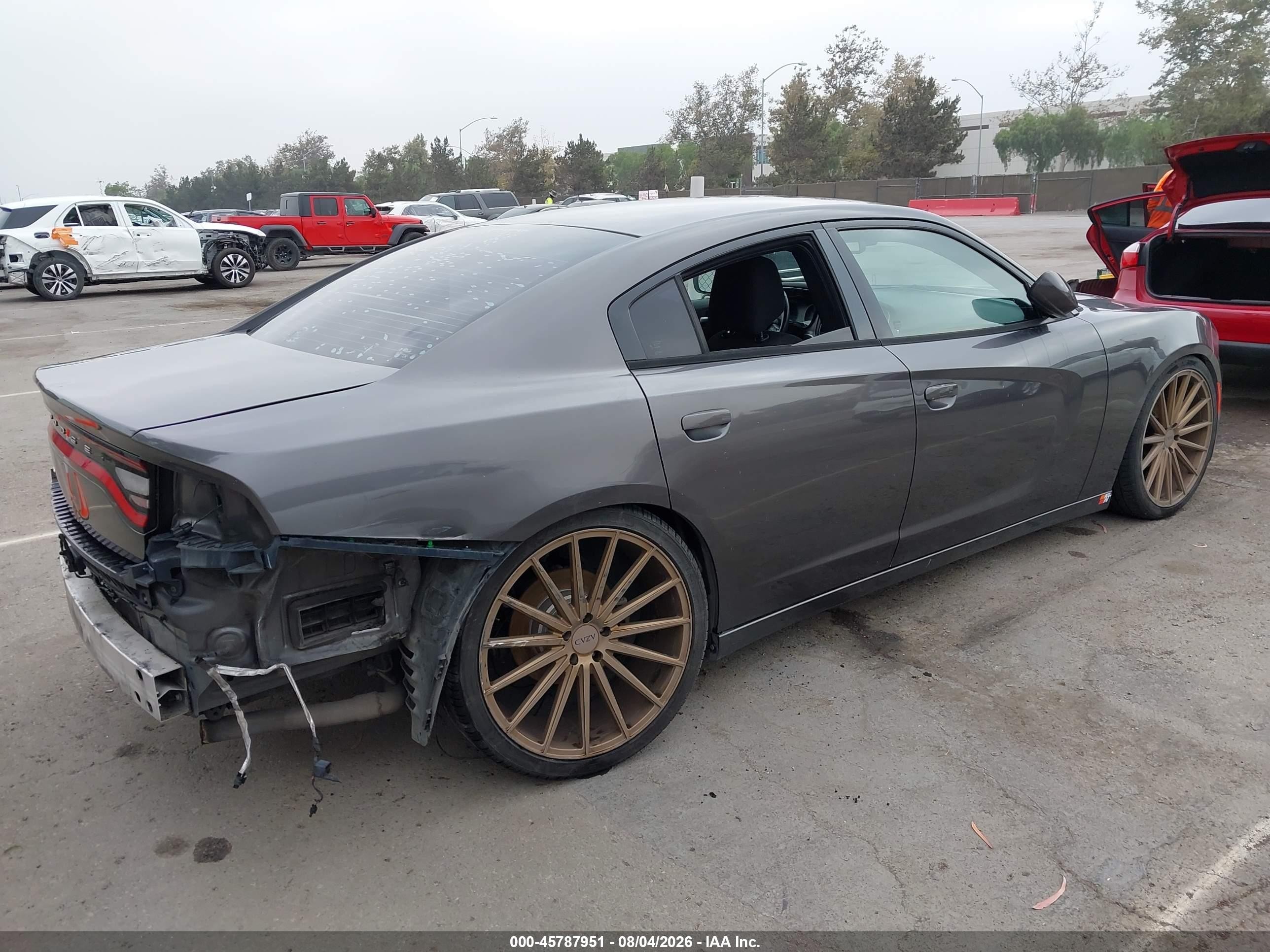 2015 Dodge Charger Se Gray vin: 2C3CDXBG7FH826650