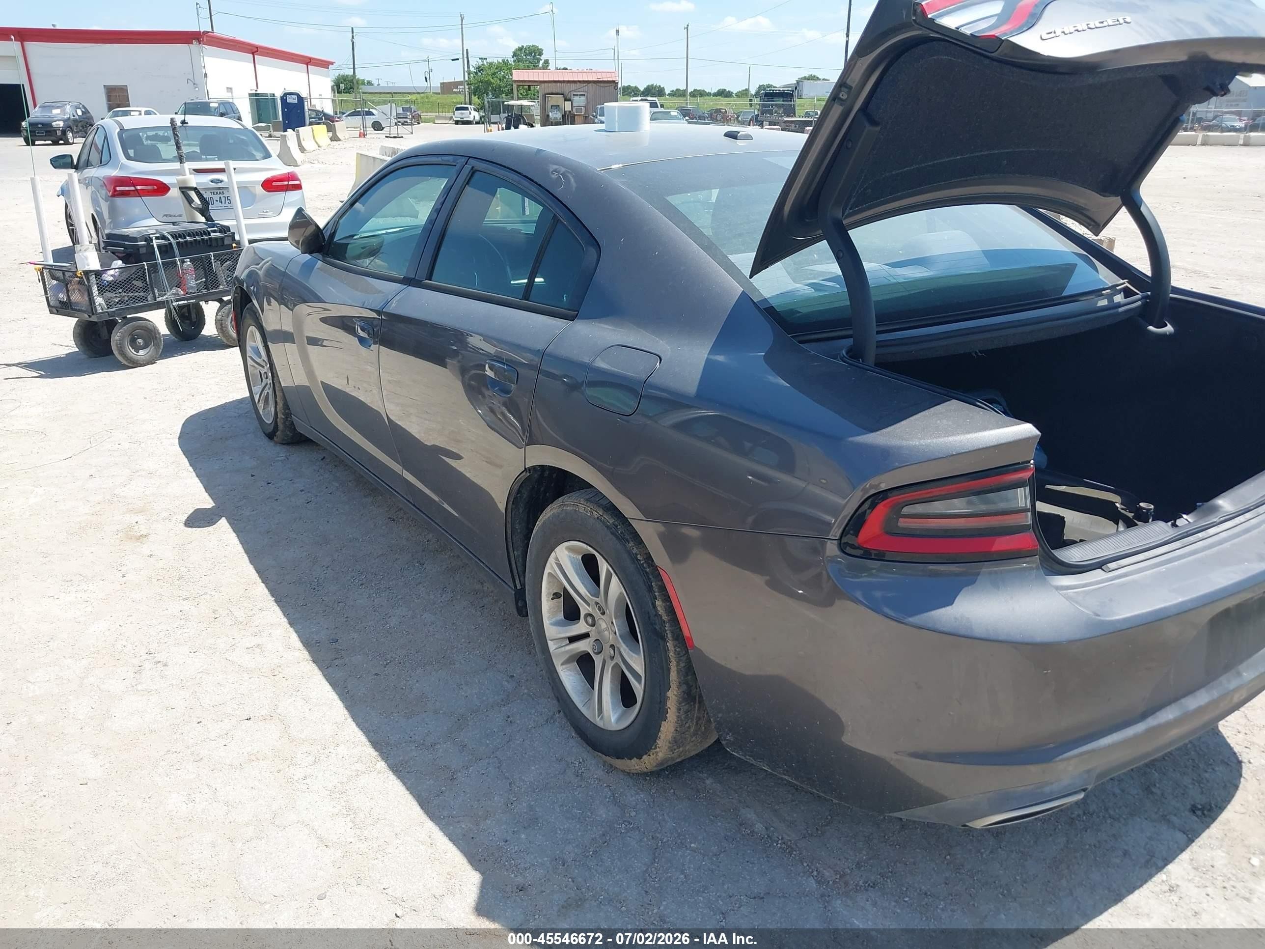 2015 Dodge Charger Se Gray vin: 2C3CDXBG7FH861950