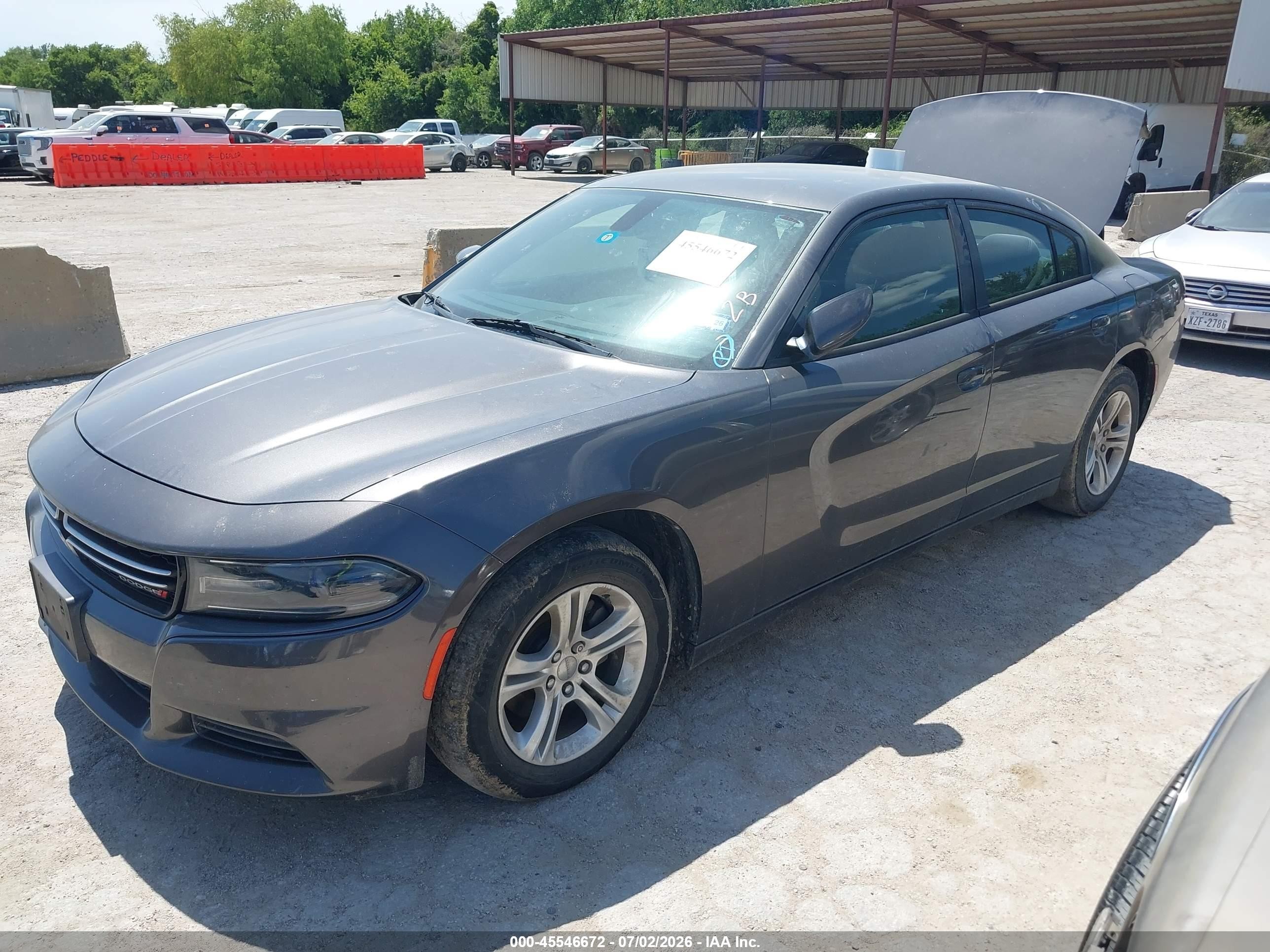 2015 Dodge Charger Se Gray vin: 2C3CDXBG7FH861950