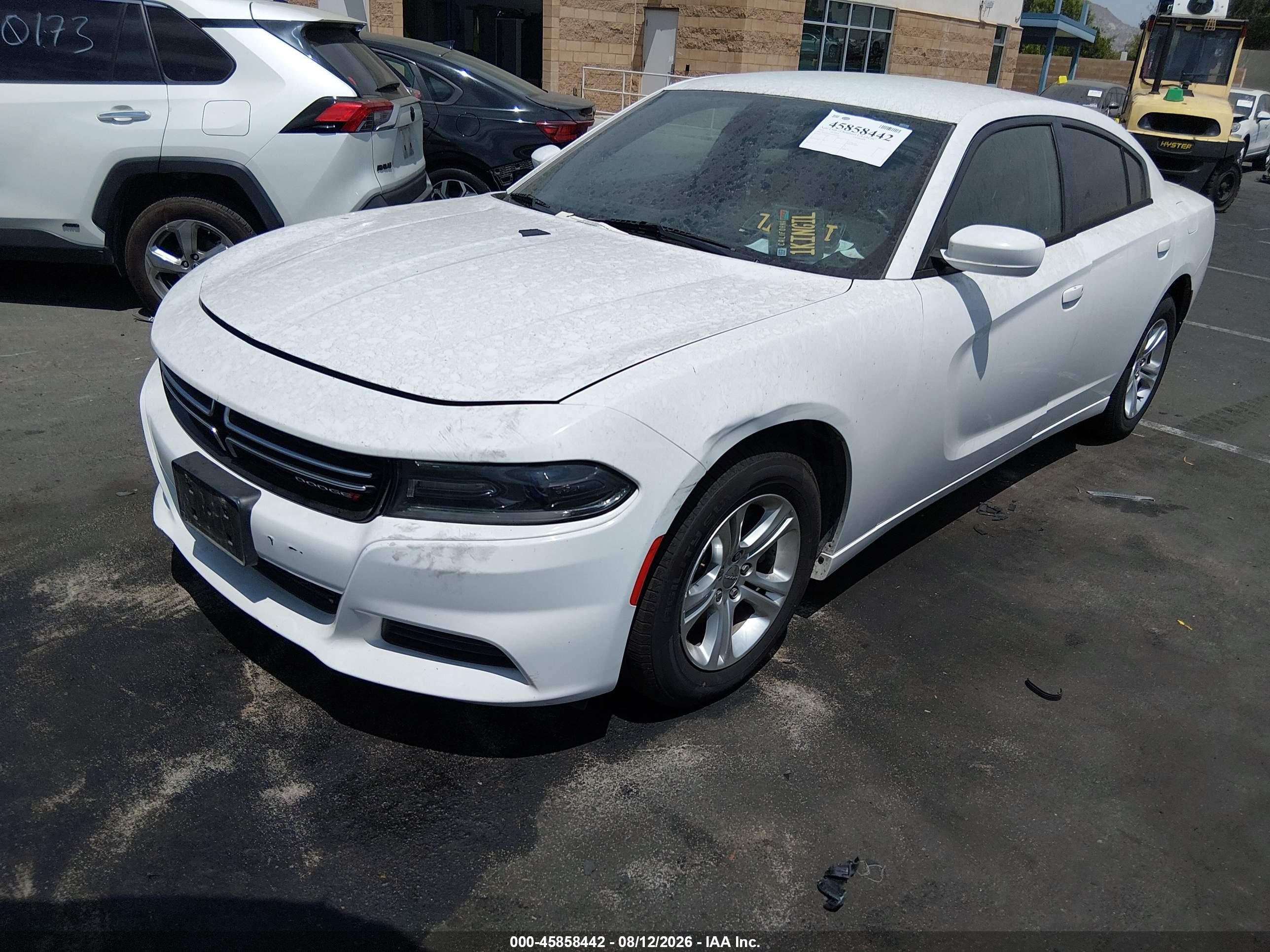 2015 Dodge Charger Se White vin: 2C3CDXBG7FH893426
