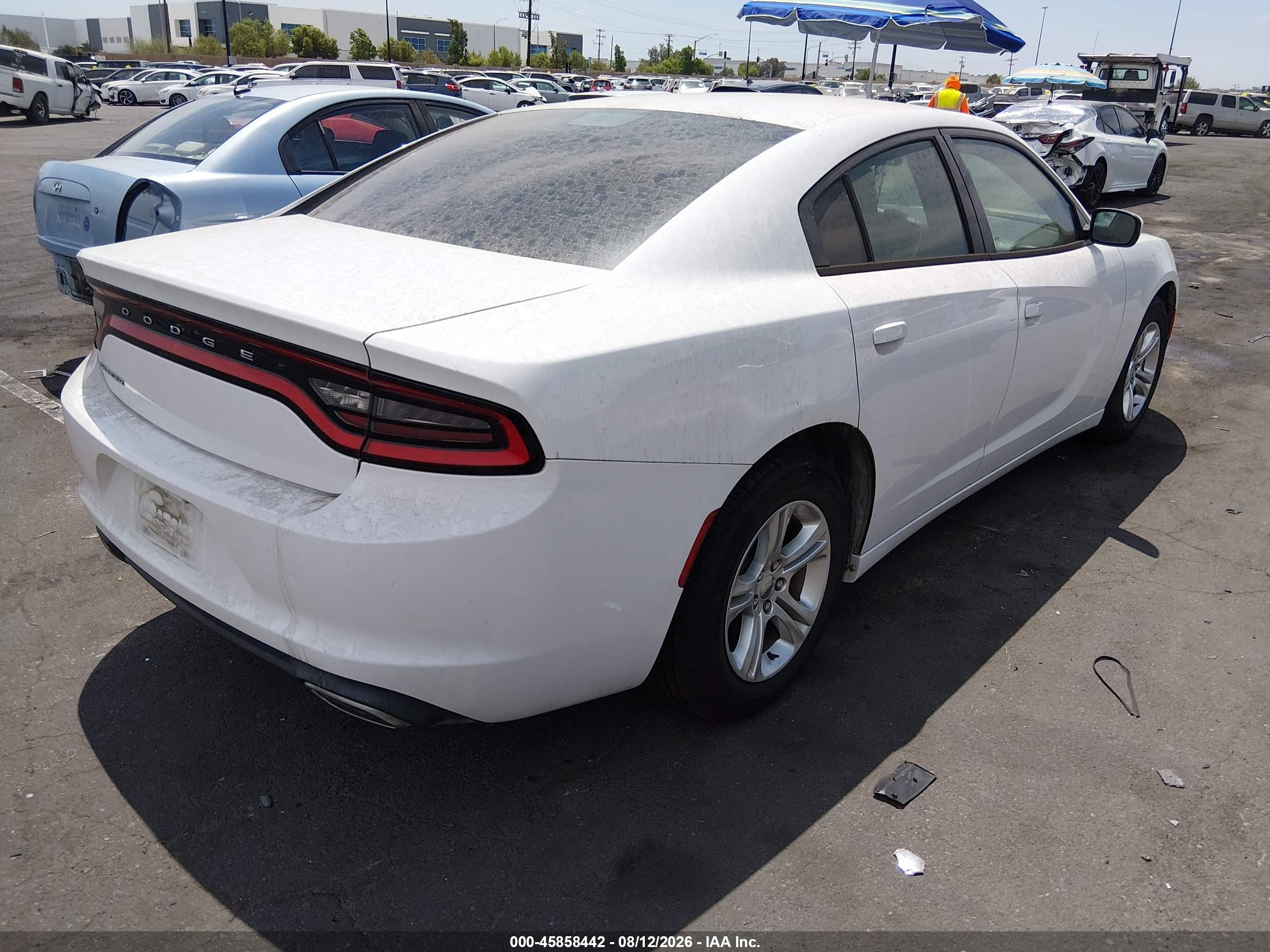 2015 Dodge Charger Se White vin: 2C3CDXBG7FH893426