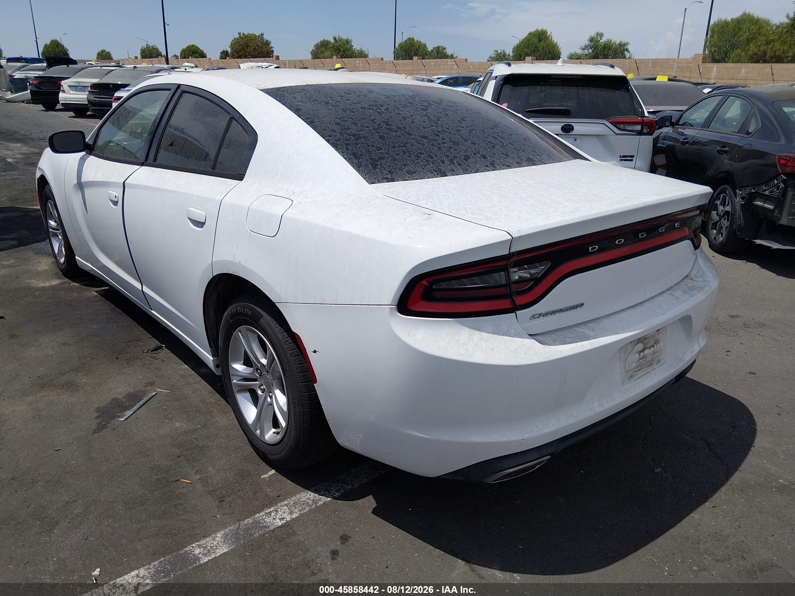 2015 Dodge Charger Se White vin: 2C3CDXBG7FH893426