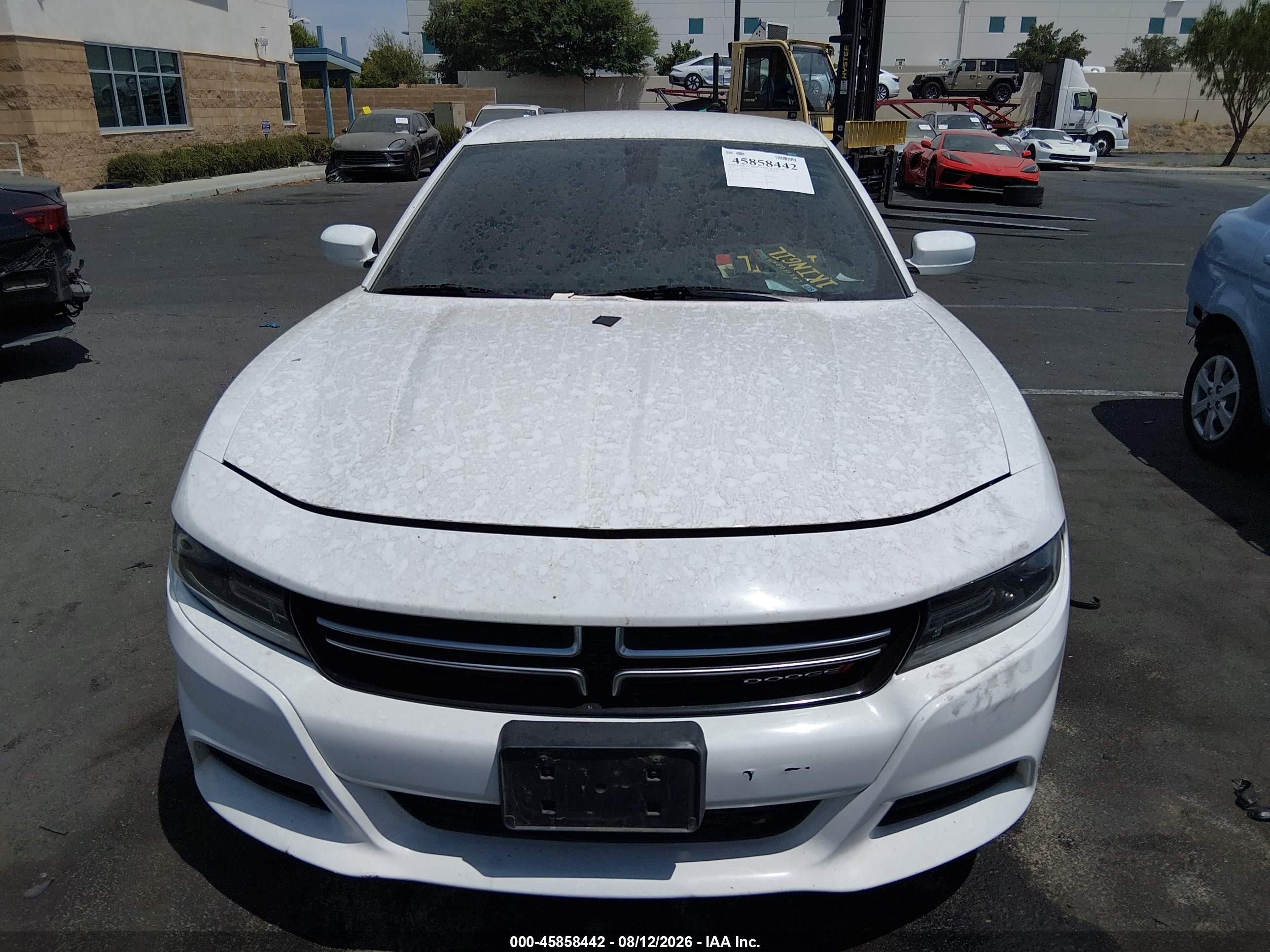 2015 Dodge Charger Se White vin: 2C3CDXBG7FH893426