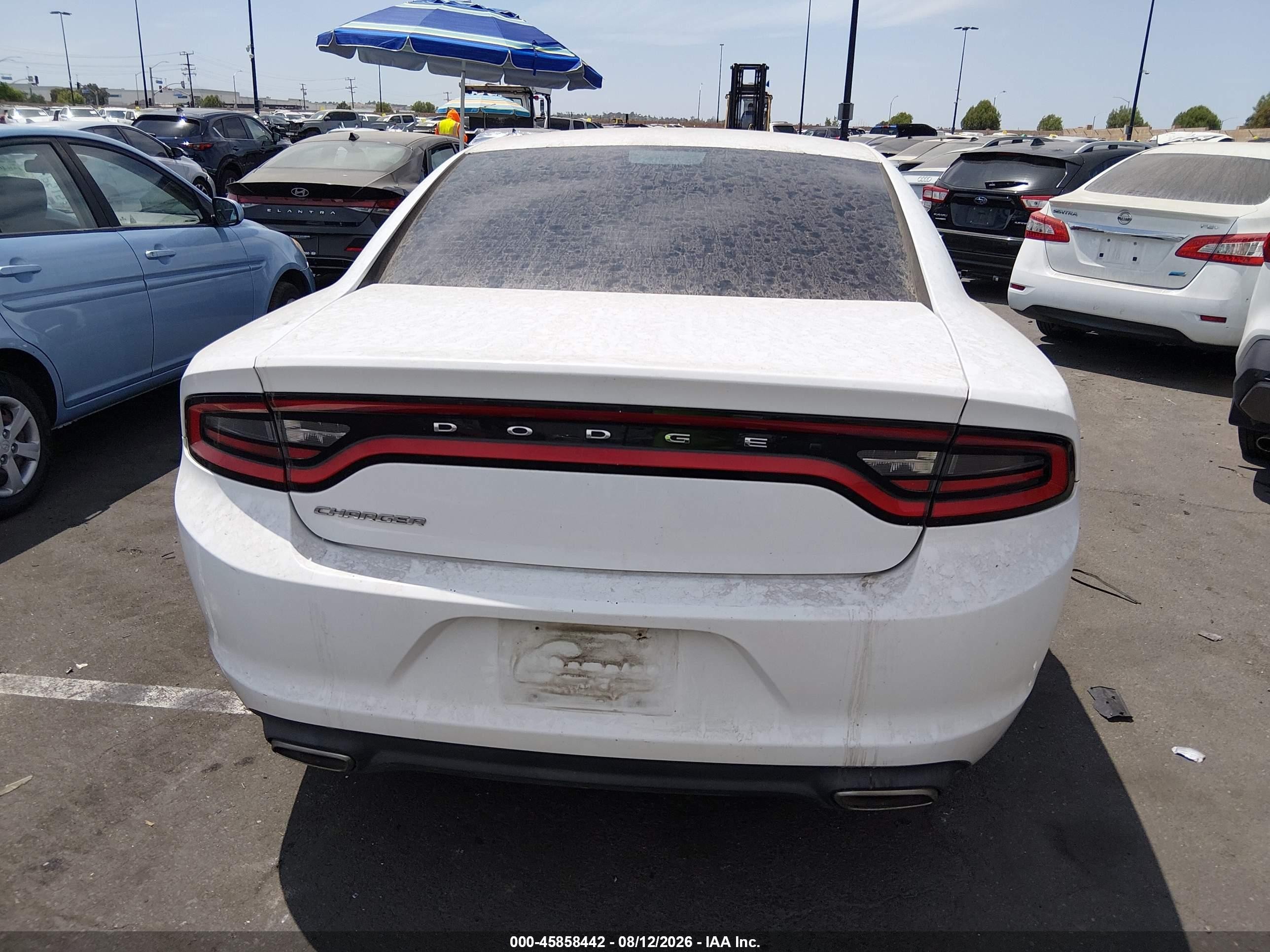 2015 Dodge Charger Se White vin: 2C3CDXBG7FH893426