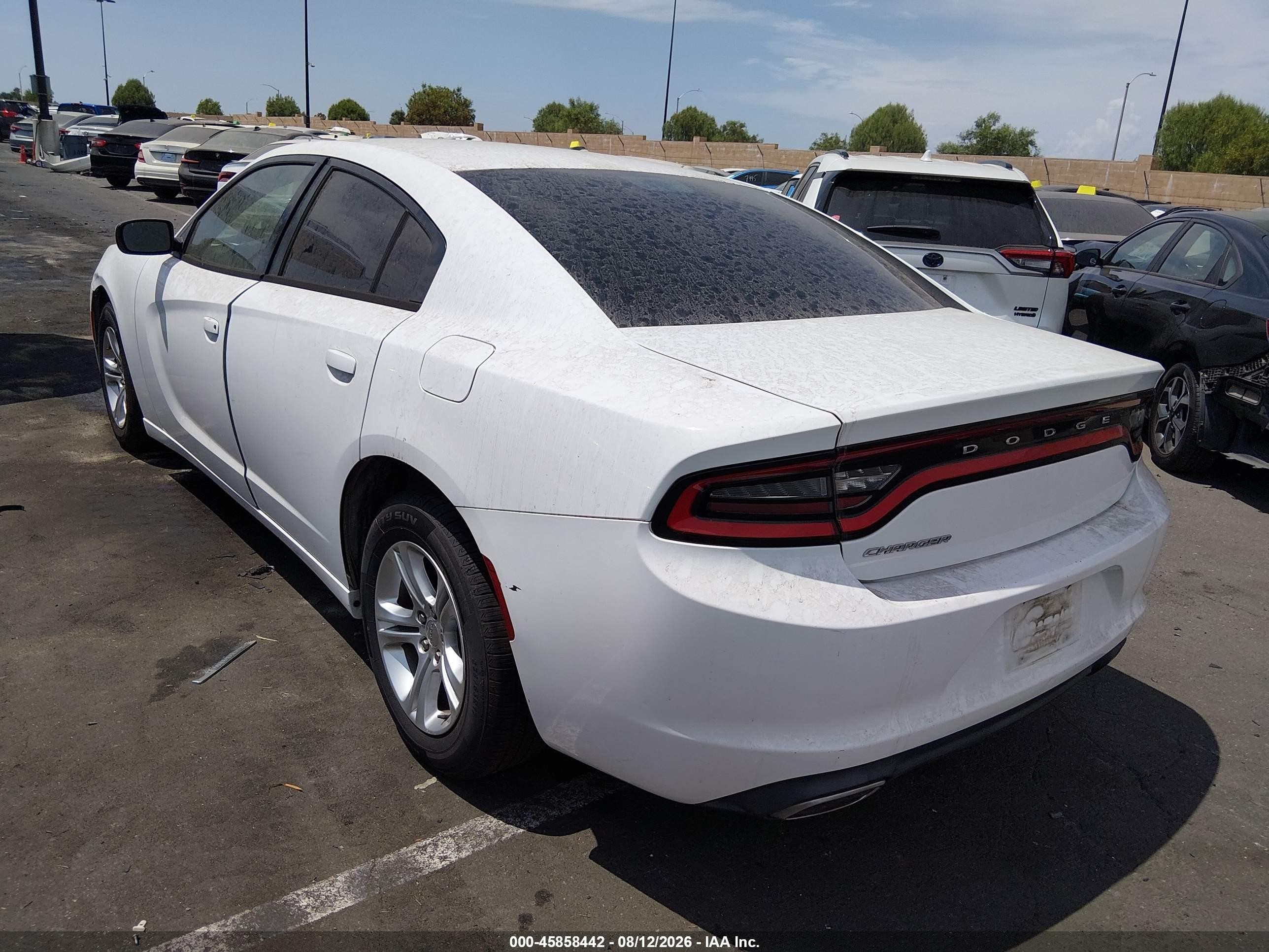 2015 Dodge Charger Se White vin: 2C3CDXBG7FH893426