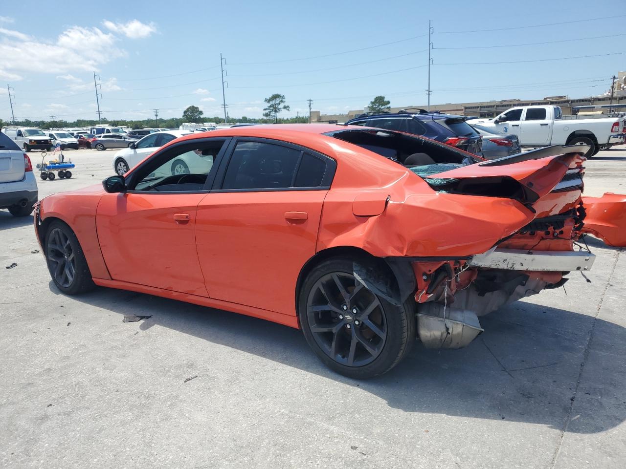 2020 Dodge Charger Sxt Orange vin: 2C3CDXBG7LH228537