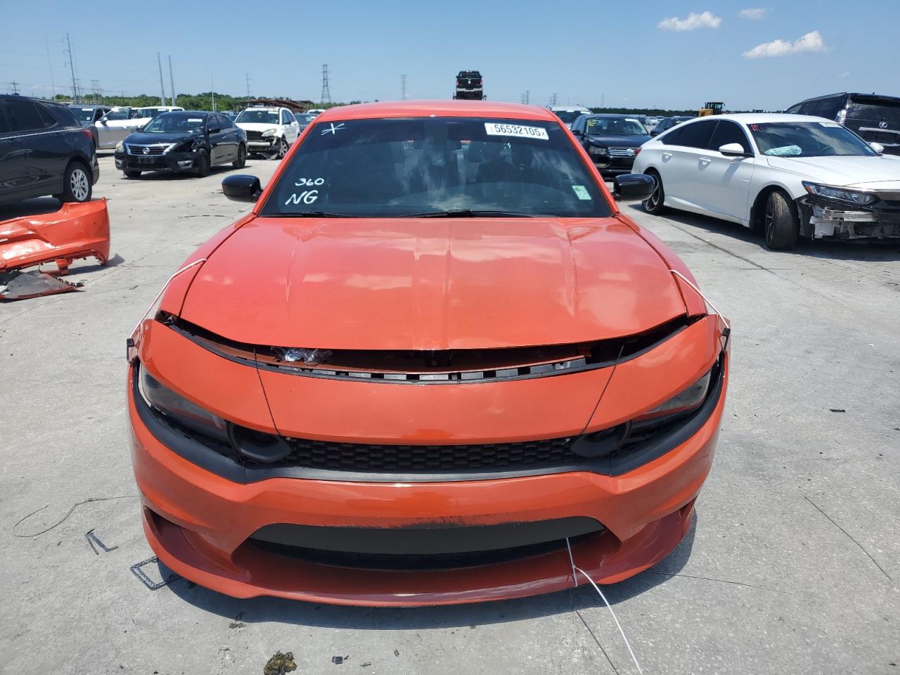 2020 Dodge Charger Sxt Orange vin: 2C3CDXBG7LH228537