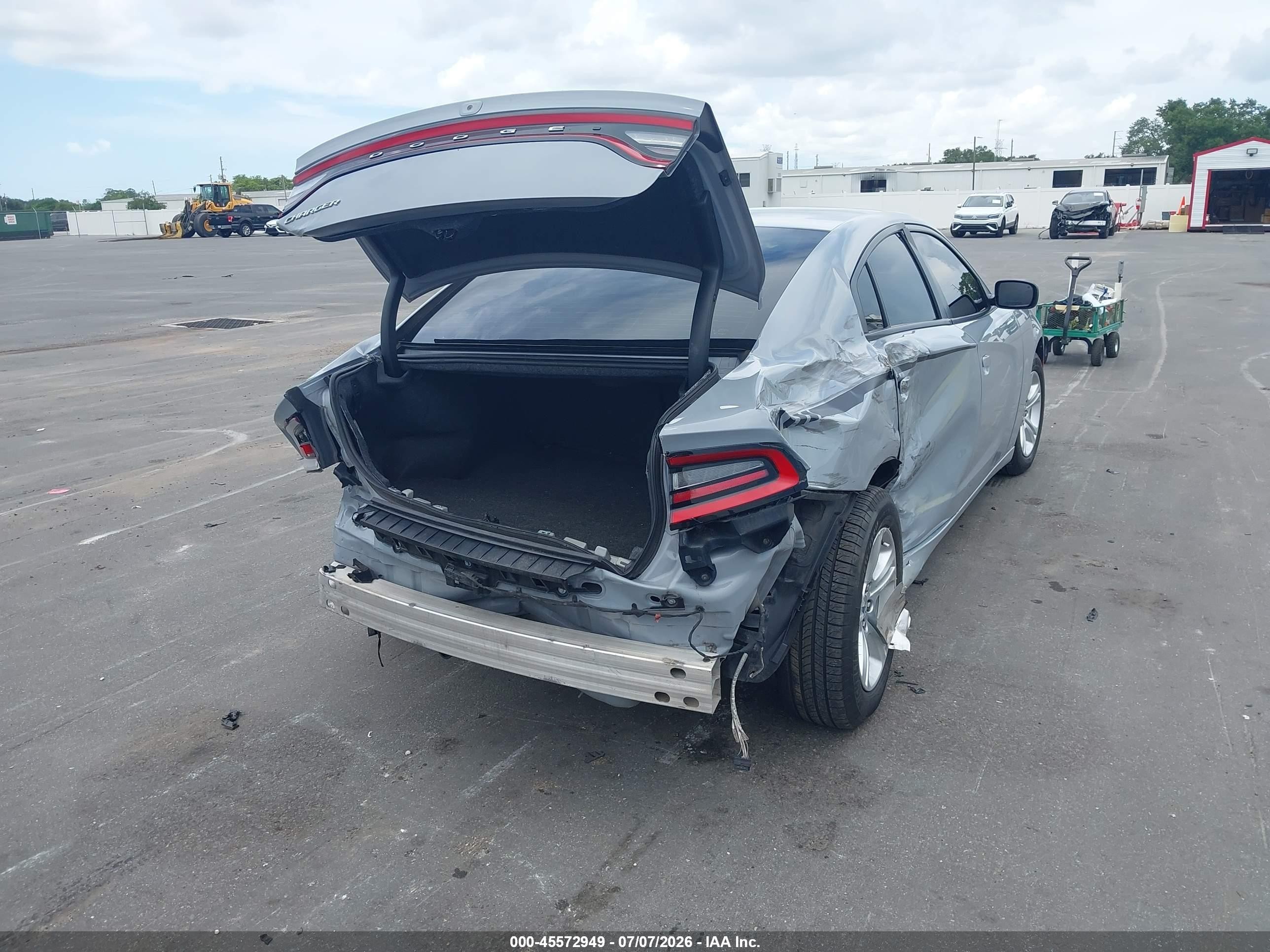 2021 Dodge Charger Sxt Rwd Серый vin: 2C3CDXBG7MH536700
