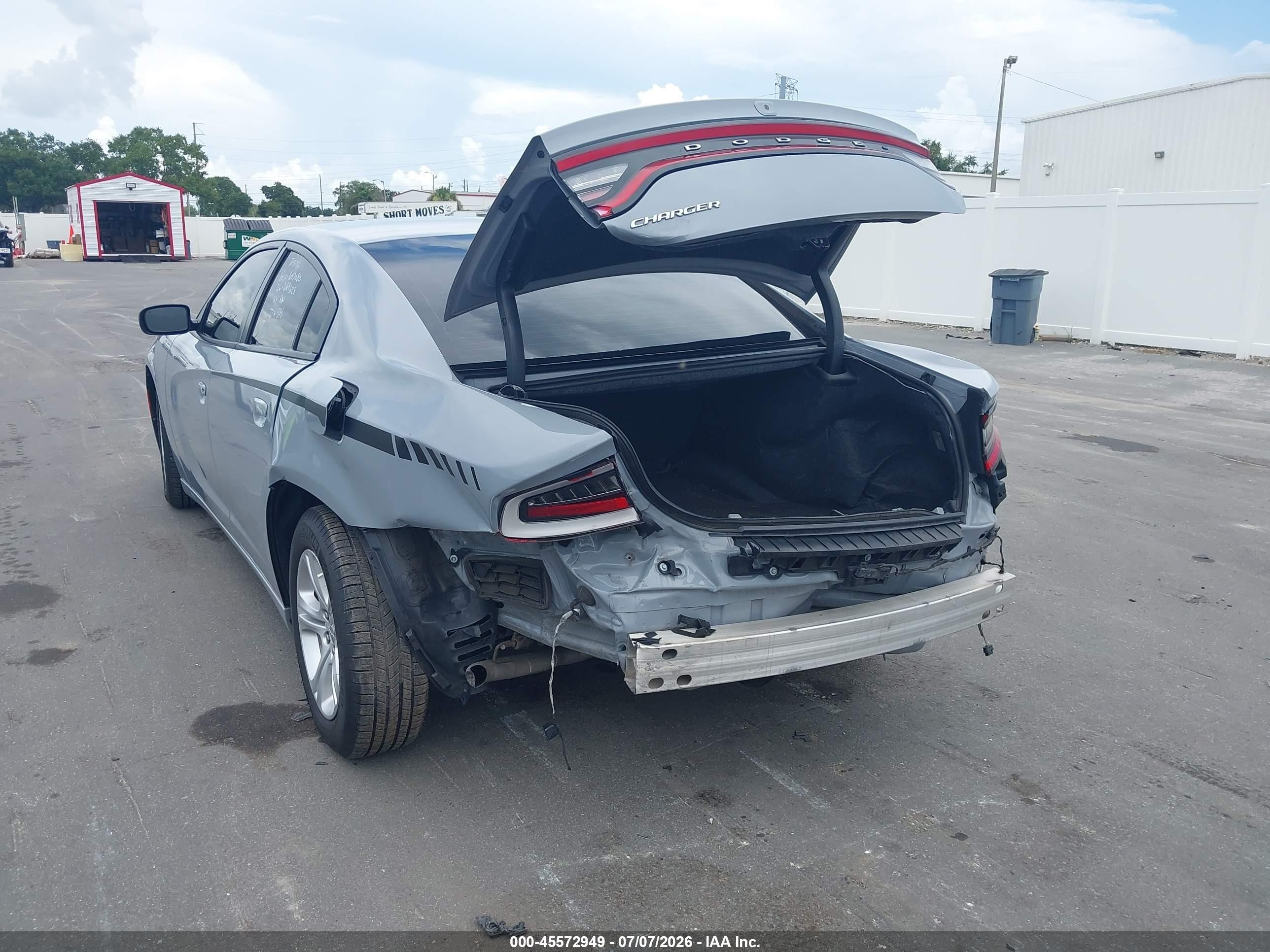 2021 Dodge Charger Sxt Rwd Серый vin: 2C3CDXBG7MH536700