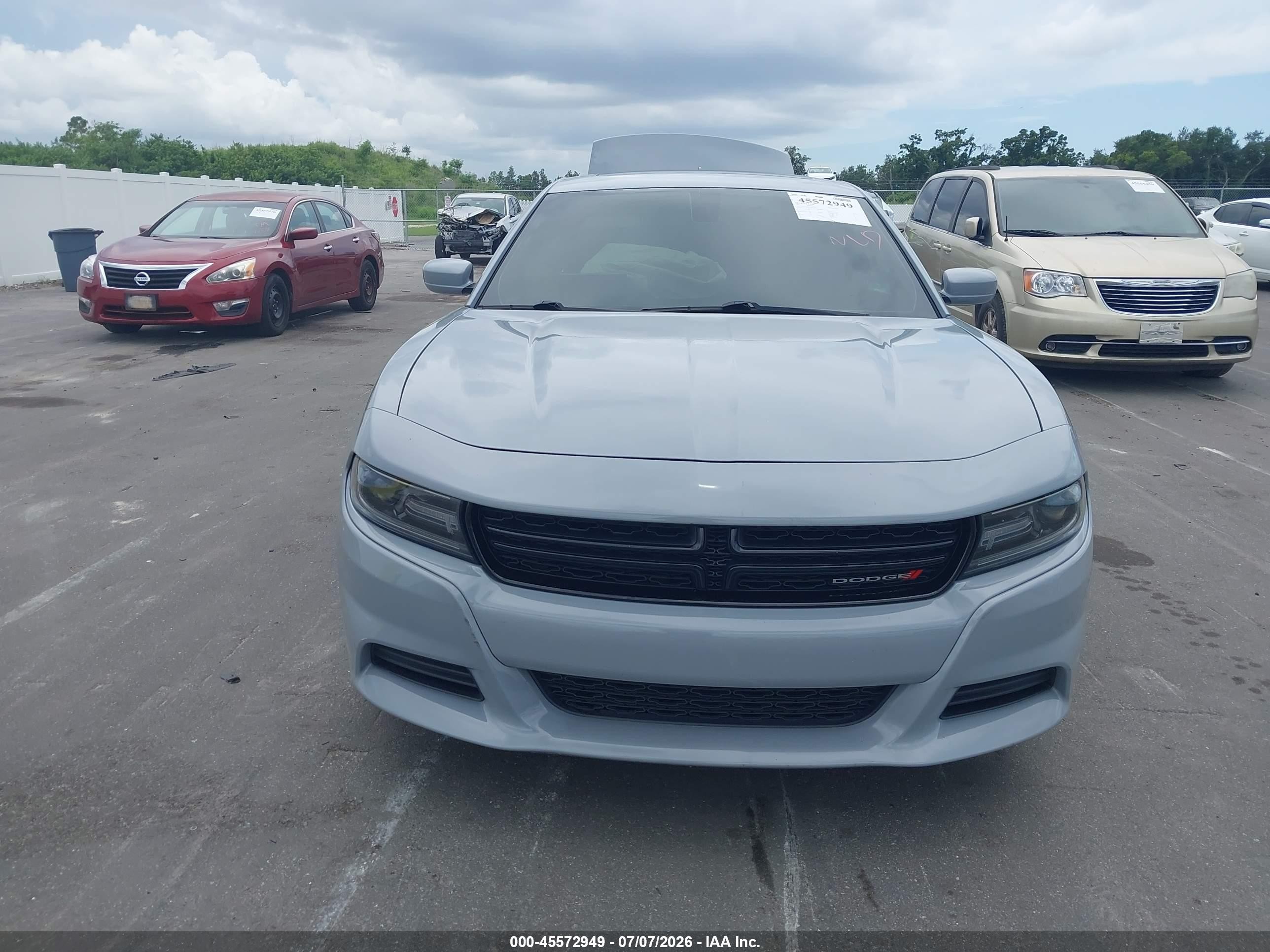 2021 Dodge Charger Sxt Rwd Серый vin: 2C3CDXBG7MH536700