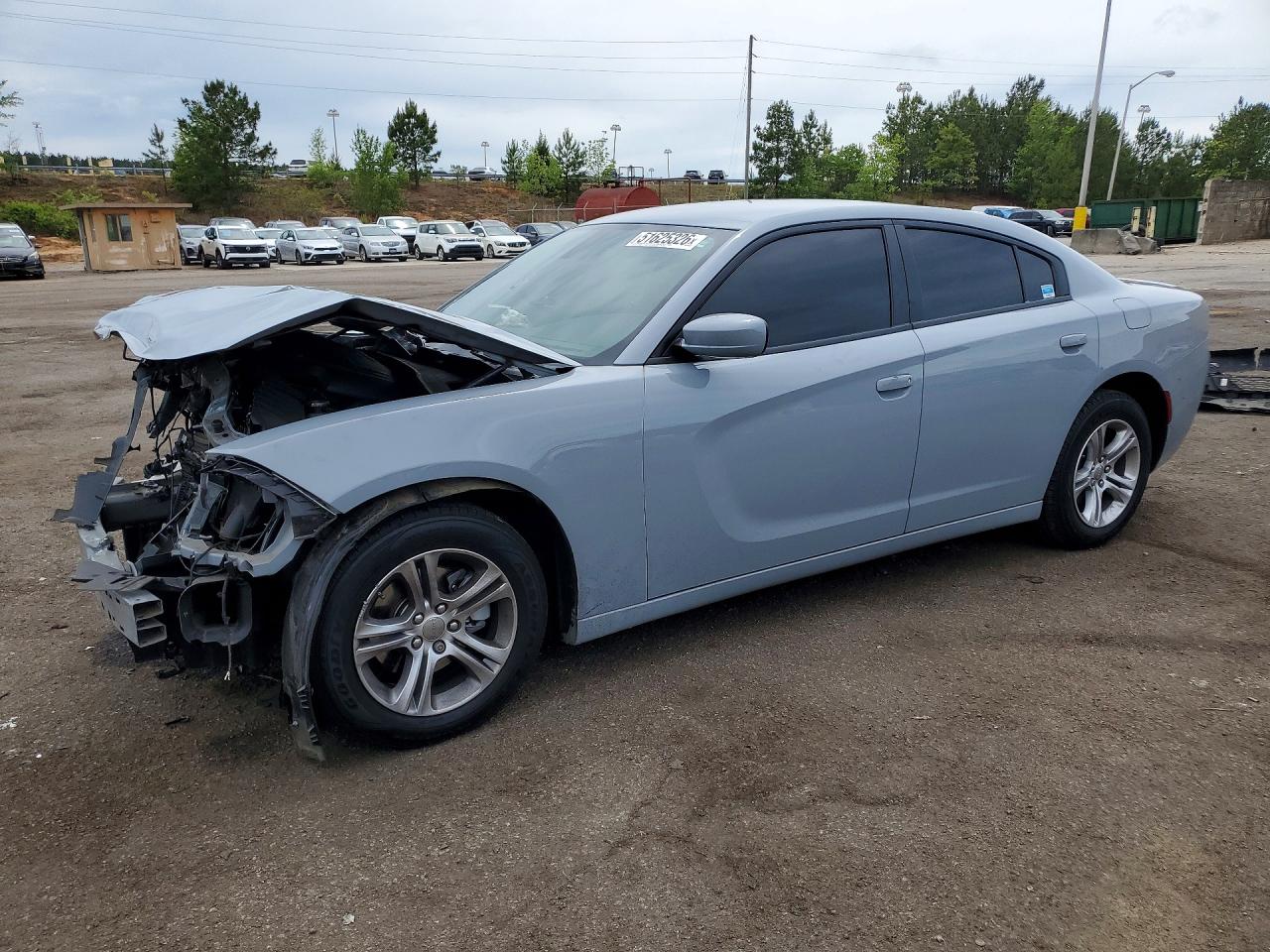 2022 Dodge Charger Sxt Серый vin: 2C3CDXBG7NH225365
