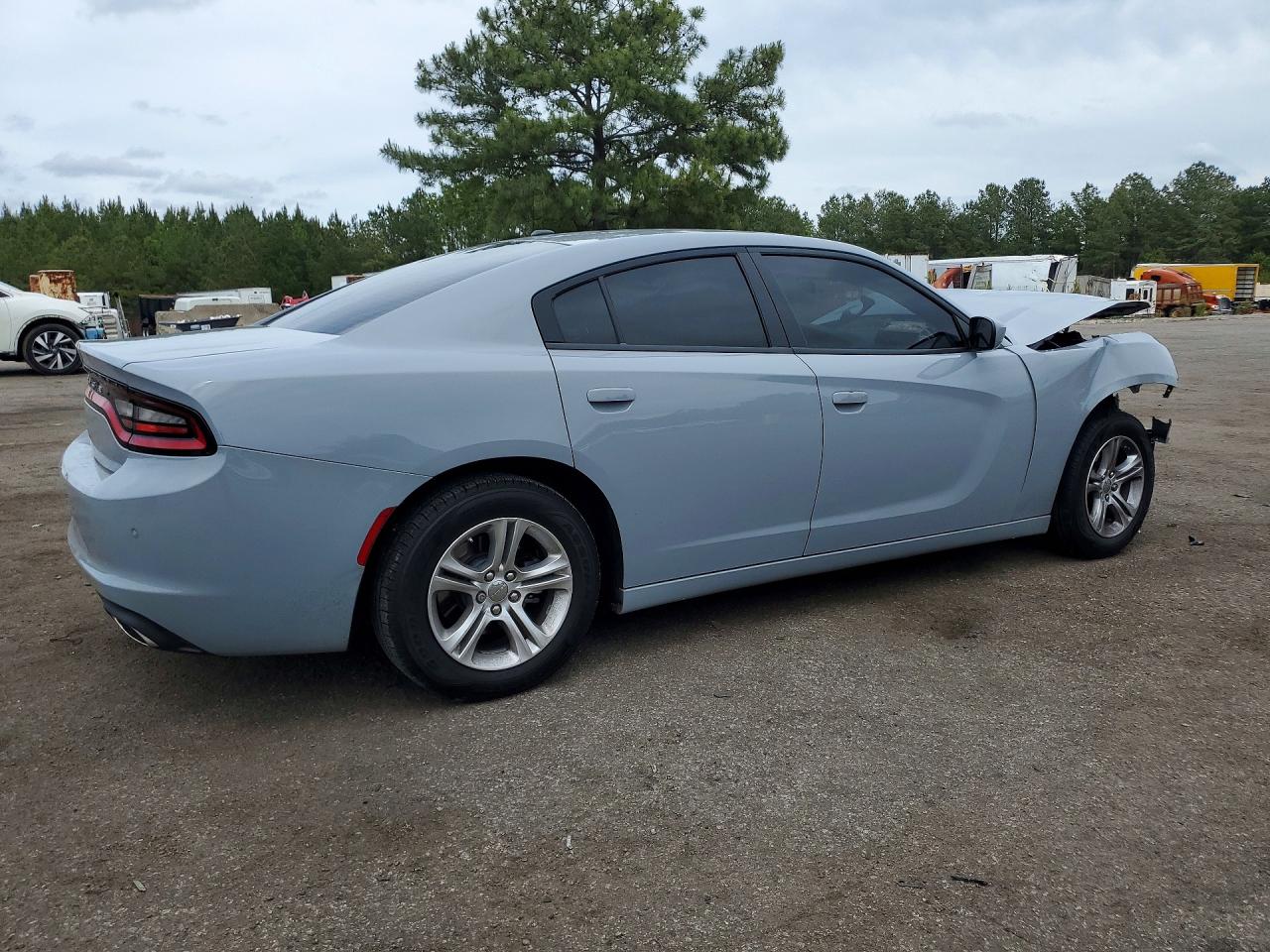 2022 Dodge Charger Sxt Серый vin: 2C3CDXBG7NH225365