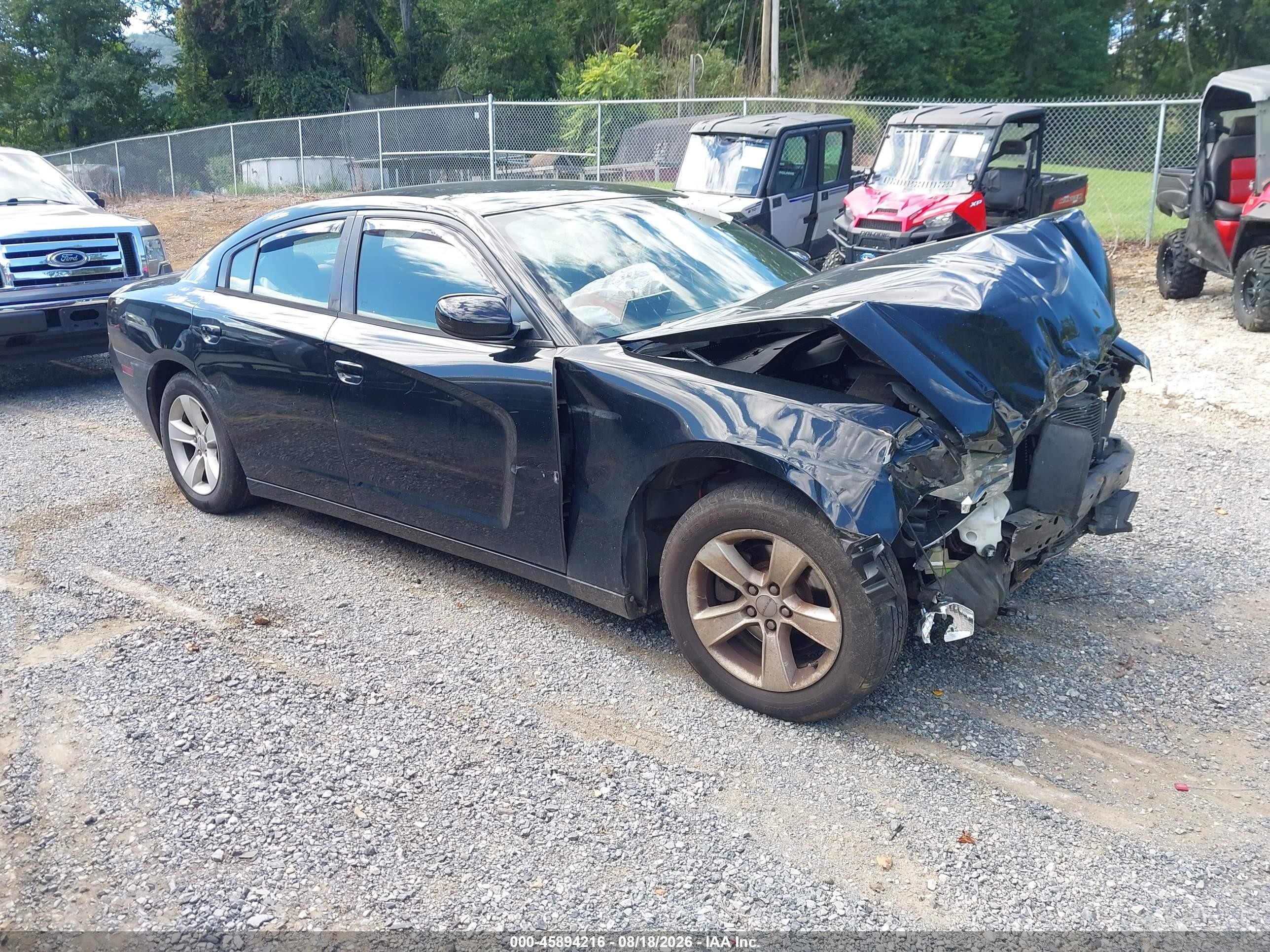 2012 Dodge Charger Se Black vin: 2C3CDXBG8CH158630