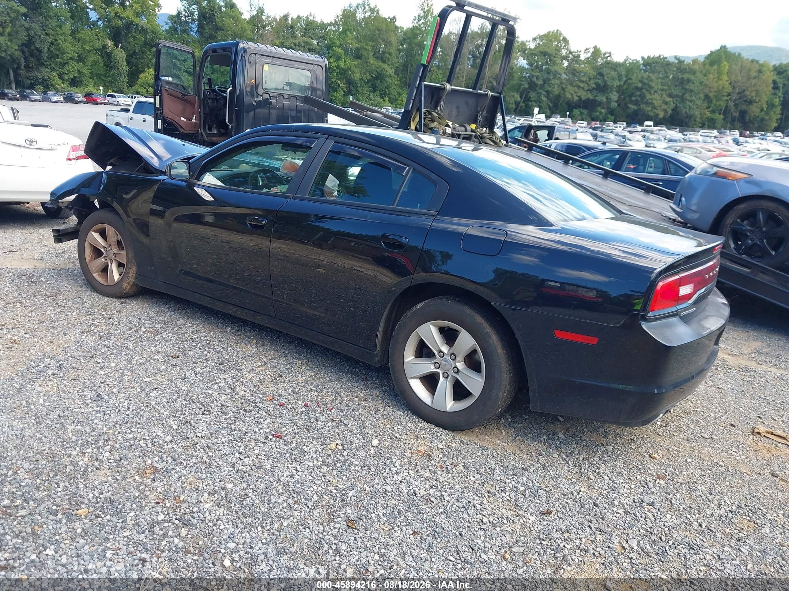 2012 Dodge Charger Se Black vin: 2C3CDXBG8CH158630