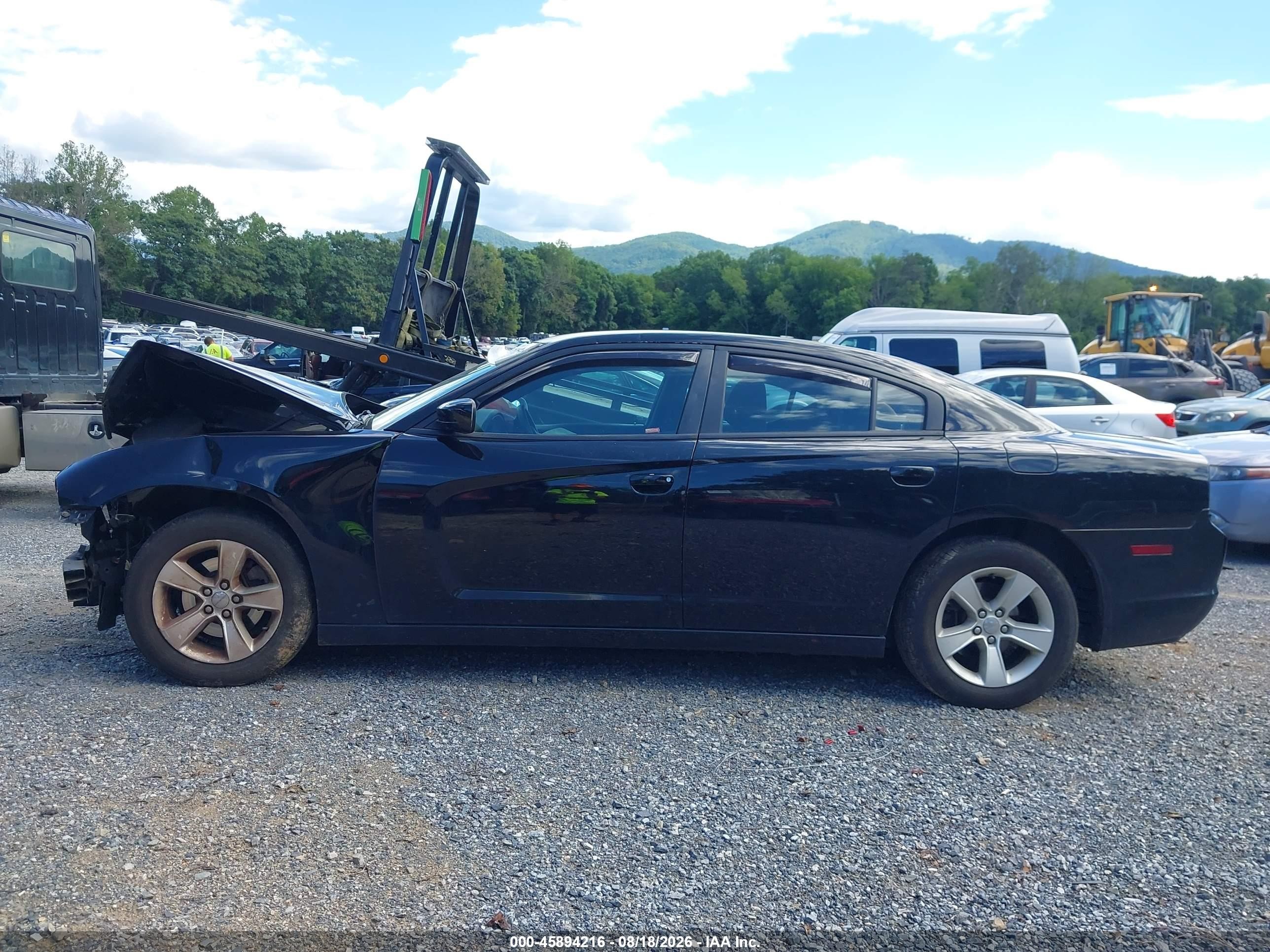 2012 Dodge Charger Se Black vin: 2C3CDXBG8CH158630