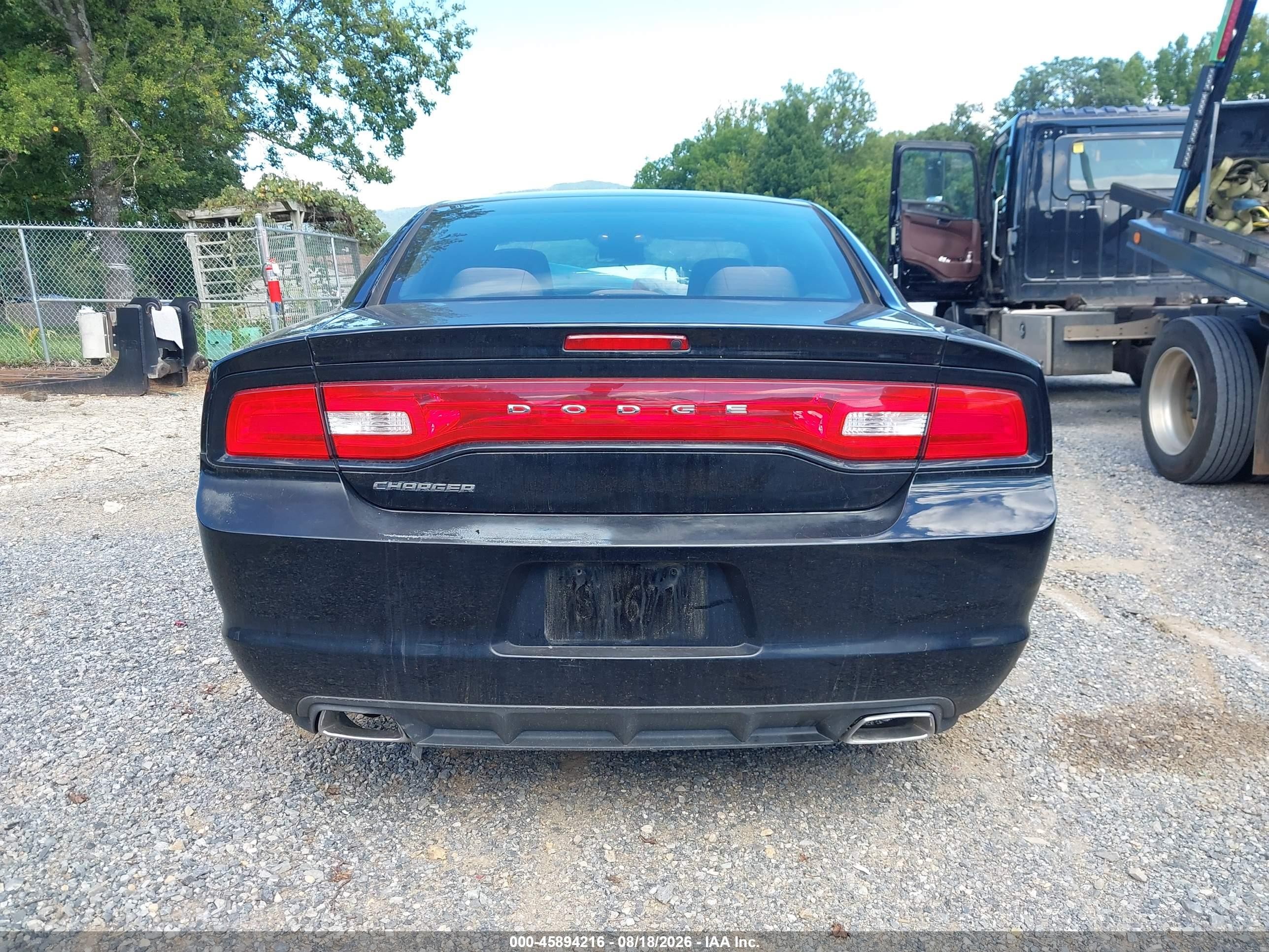 2012 Dodge Charger Se Black vin: 2C3CDXBG8CH158630