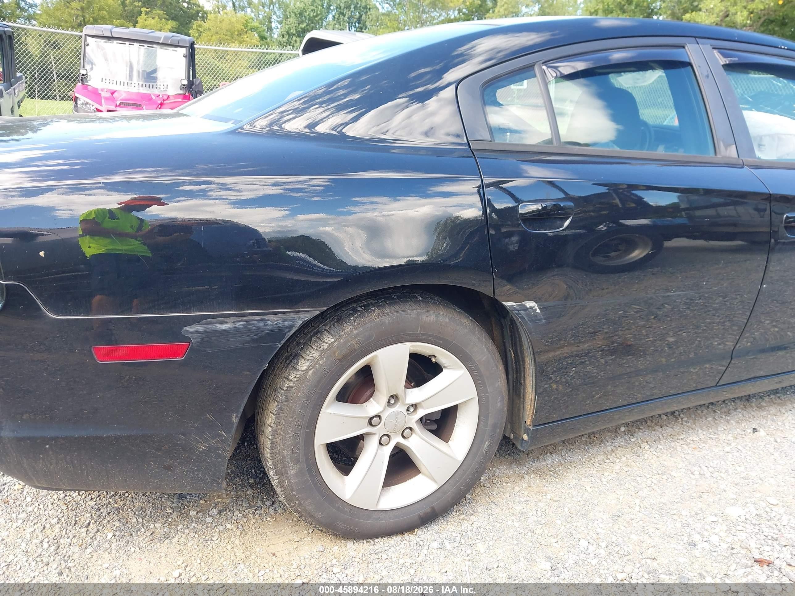 2012 Dodge Charger Se Black vin: 2C3CDXBG8CH158630