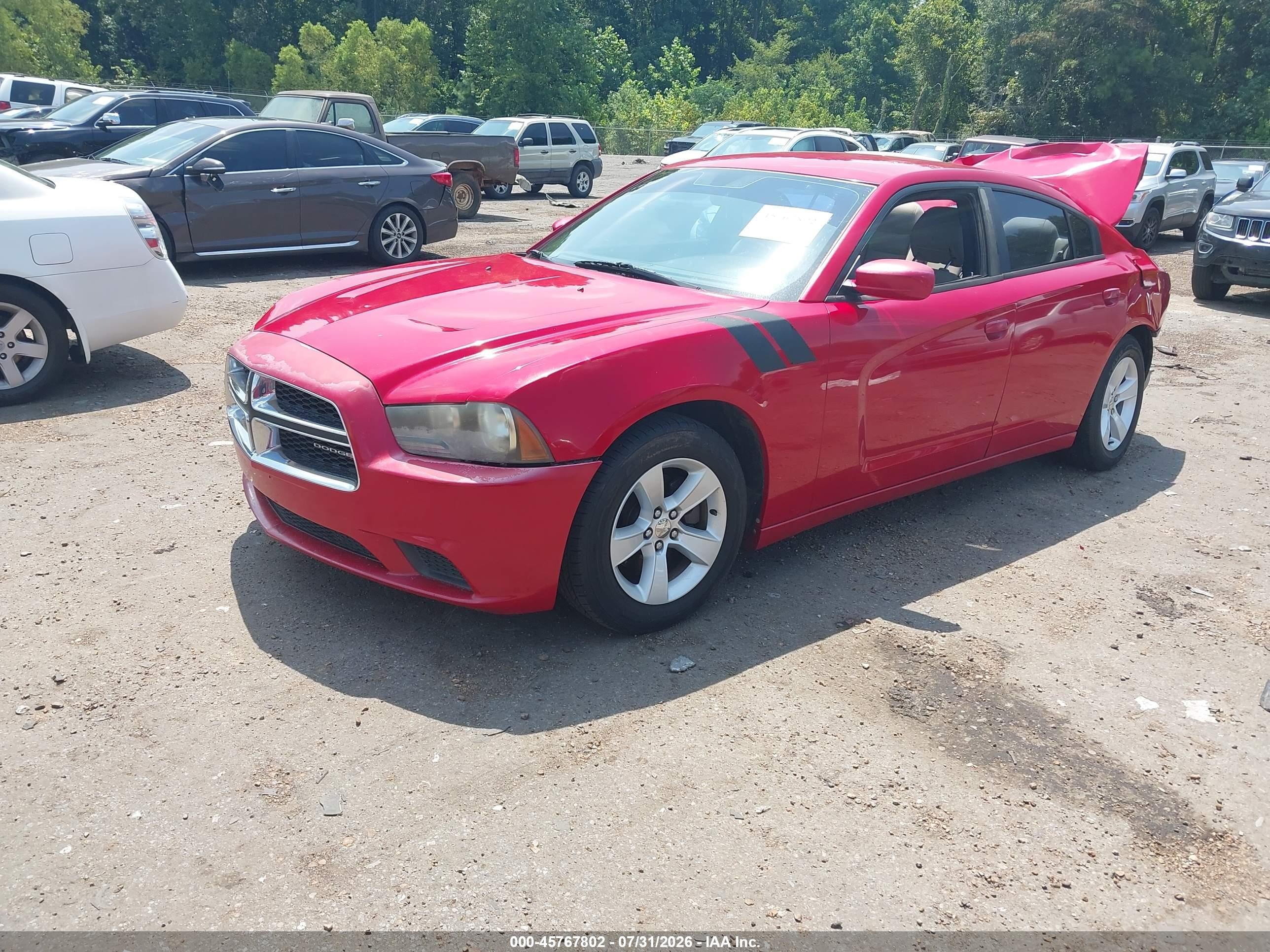 2012 Dodge Charger Se Burgundy vin: 2C3CDXBG8CH202416