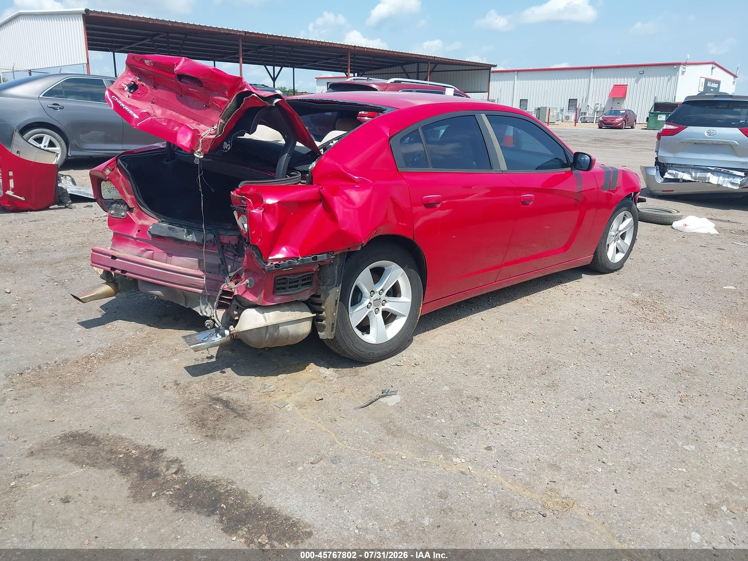 2012 Dodge Charger Se Burgundy vin: 2C3CDXBG8CH202416