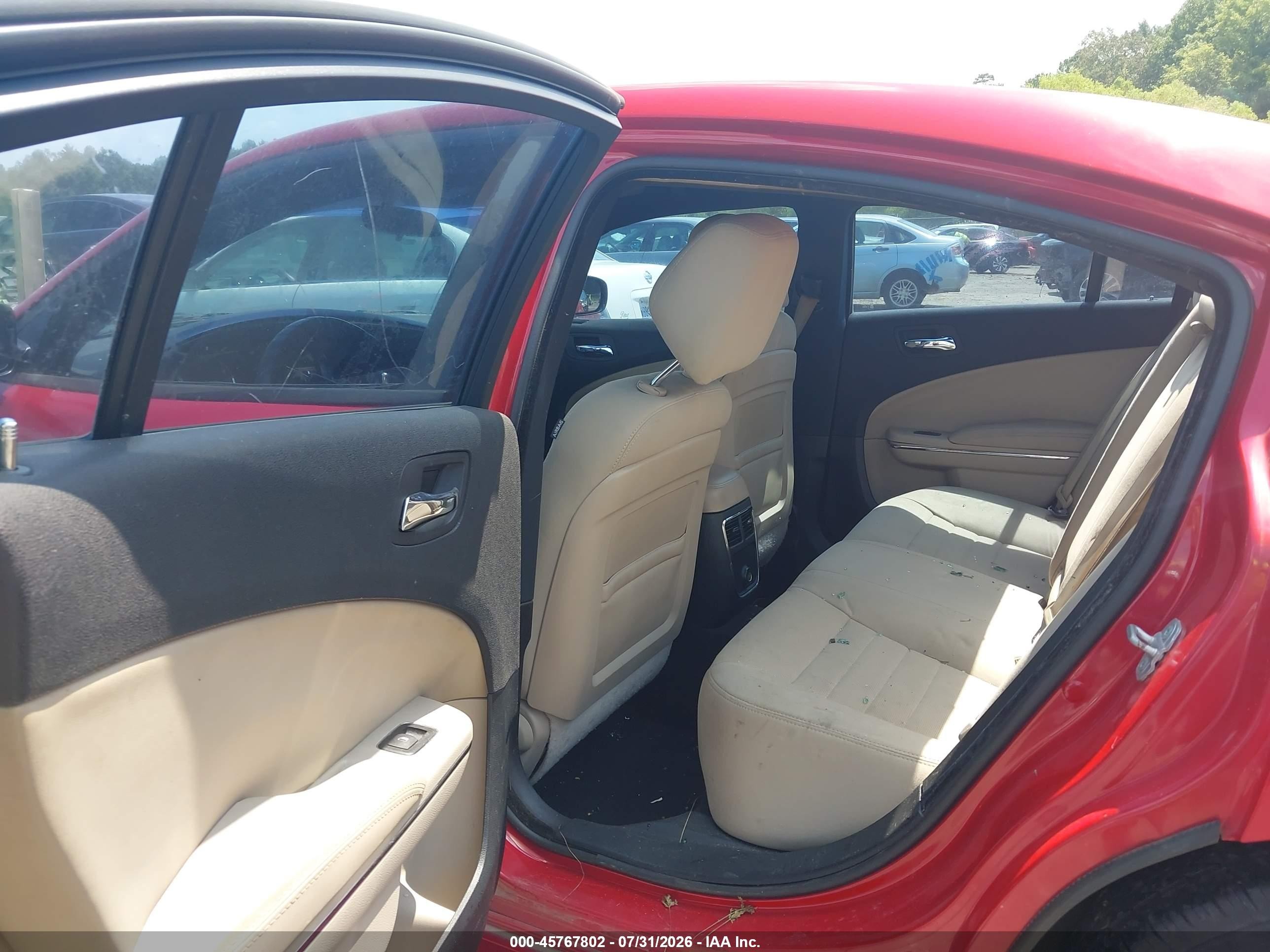 2012 Dodge Charger Se Burgundy vin: 2C3CDXBG8CH202416