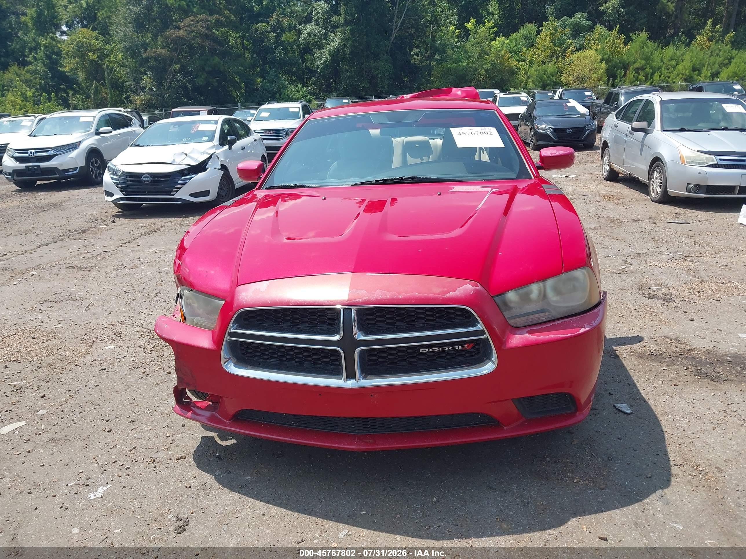 2012 Dodge Charger Se Burgundy vin: 2C3CDXBG8CH202416