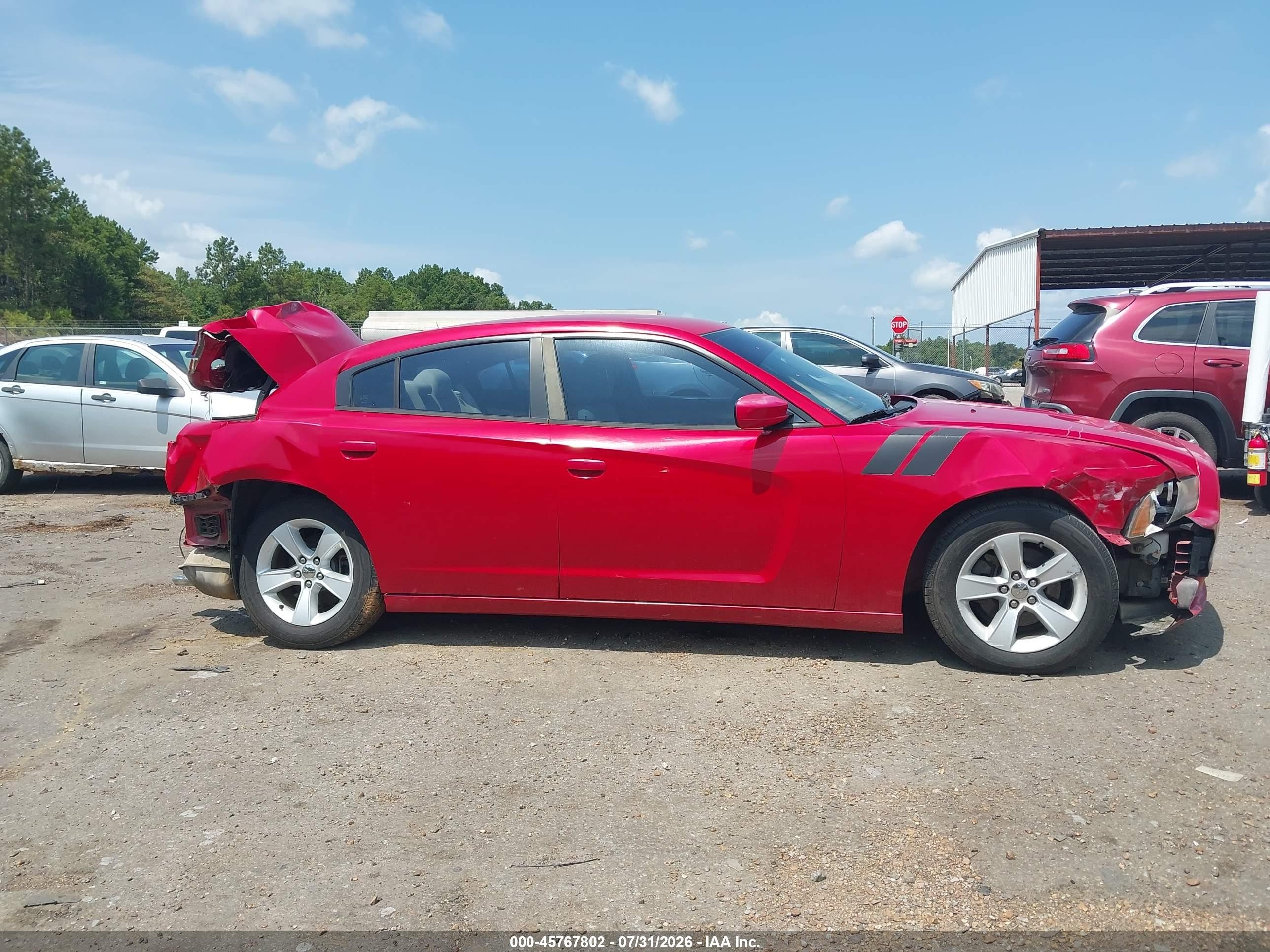 2012 Dodge Charger Se Burgundy vin: 2C3CDXBG8CH202416