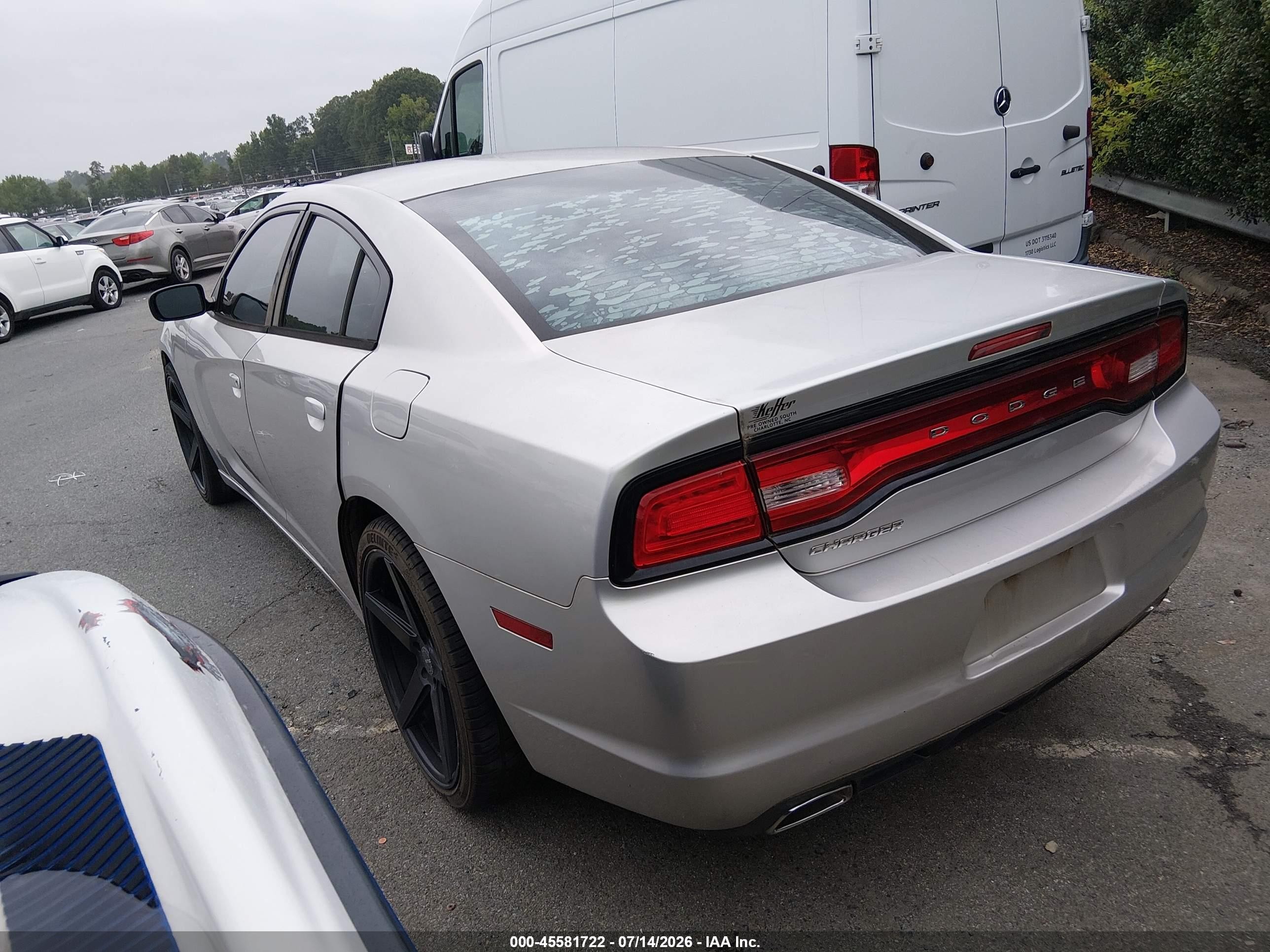 2012 Dodge Charger Se Silver vin: 2C3CDXBG8CH219121