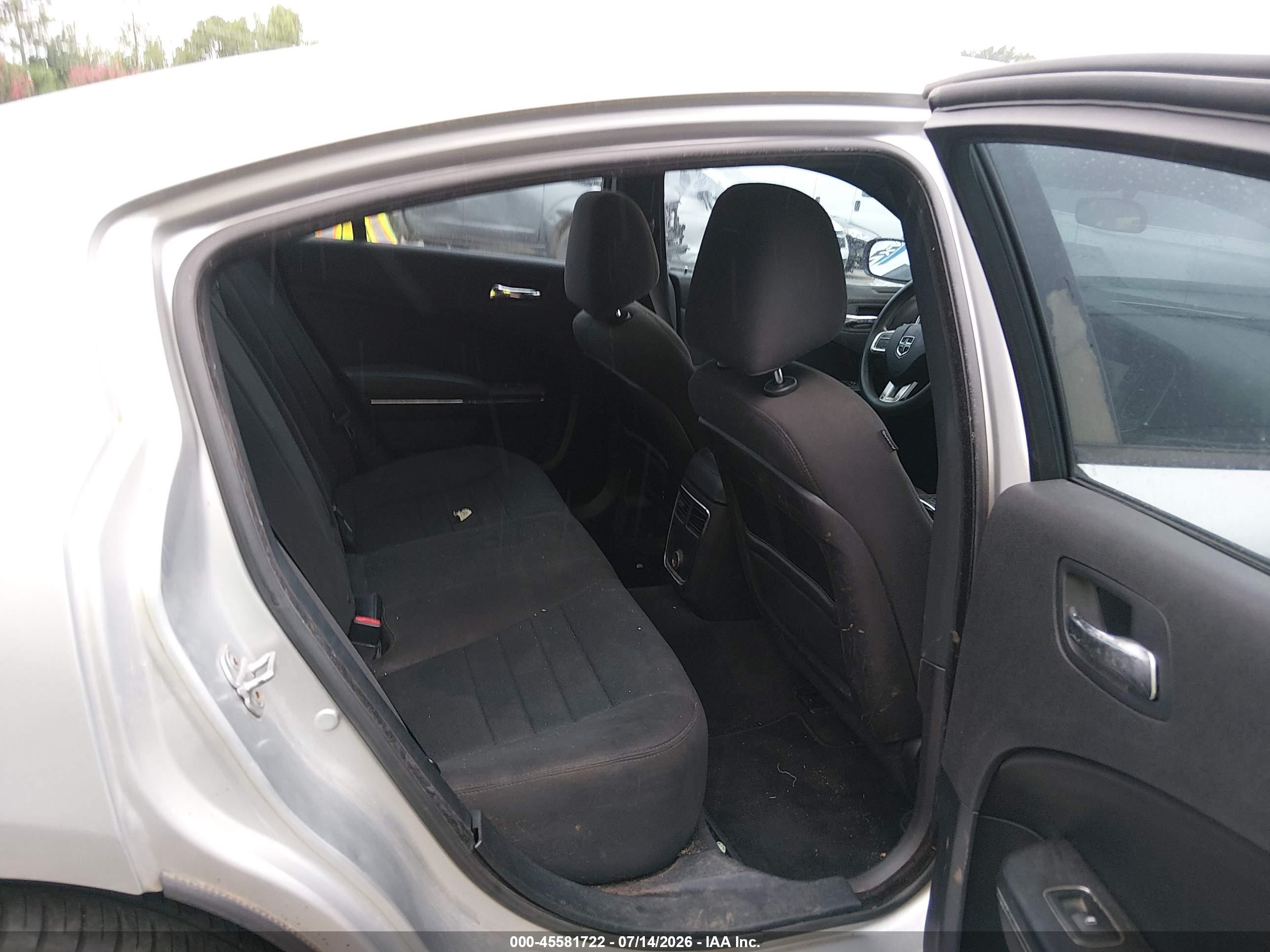 2012 Dodge Charger Se Silver vin: 2C3CDXBG8CH219121