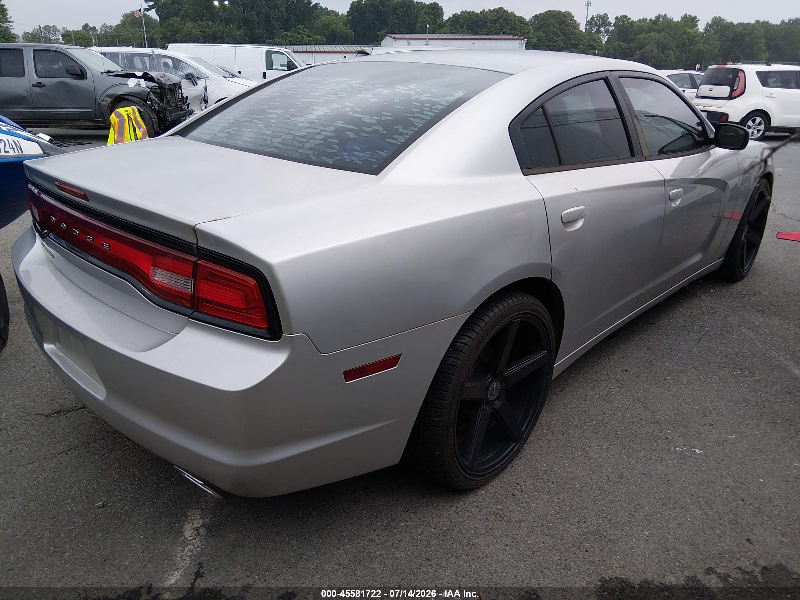 2012 Dodge Charger Se Silver vin: 2C3CDXBG8CH219121