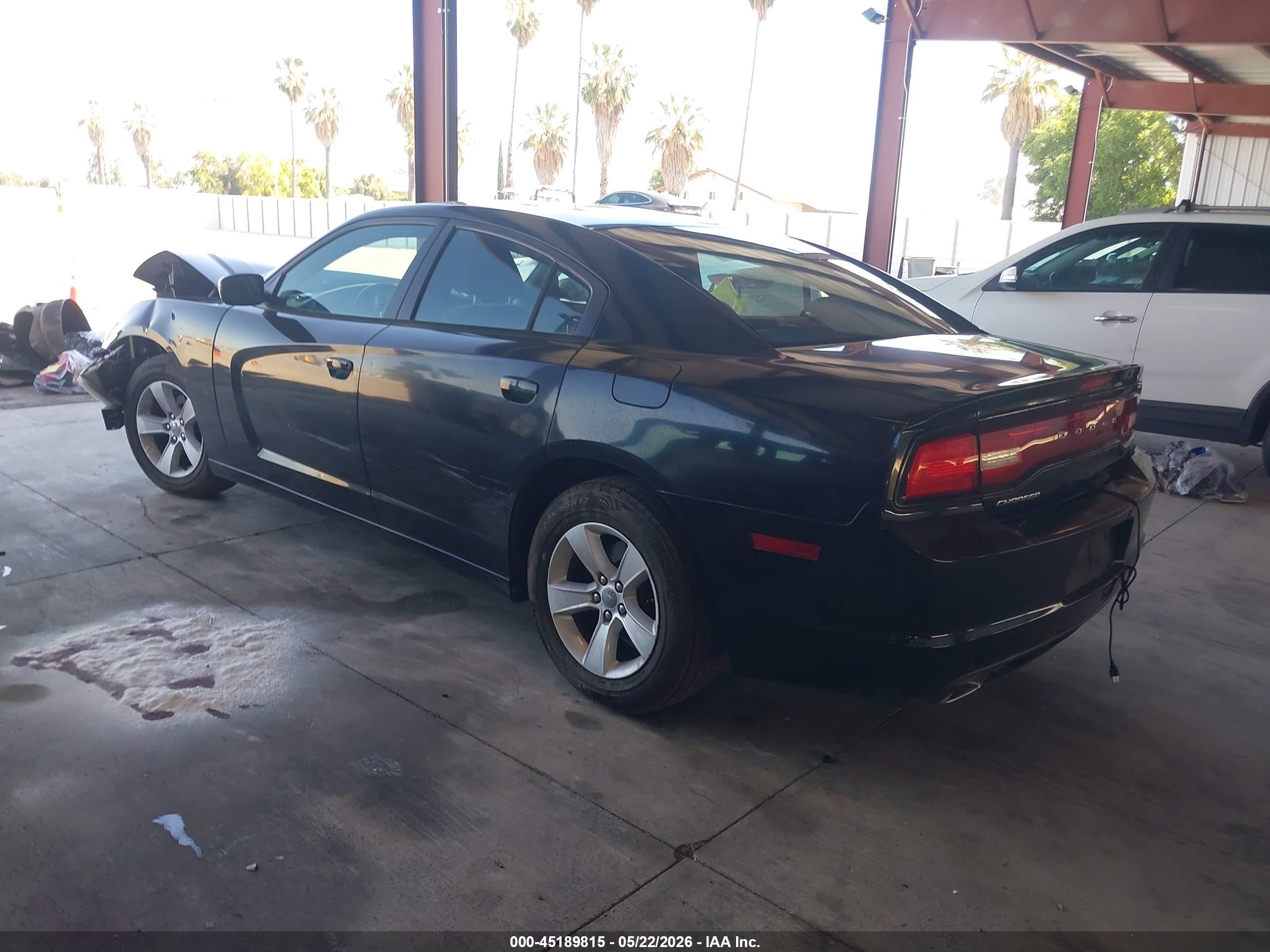2013 Dodge Charger Se Black vin: 2C3CDXBG8DH636885