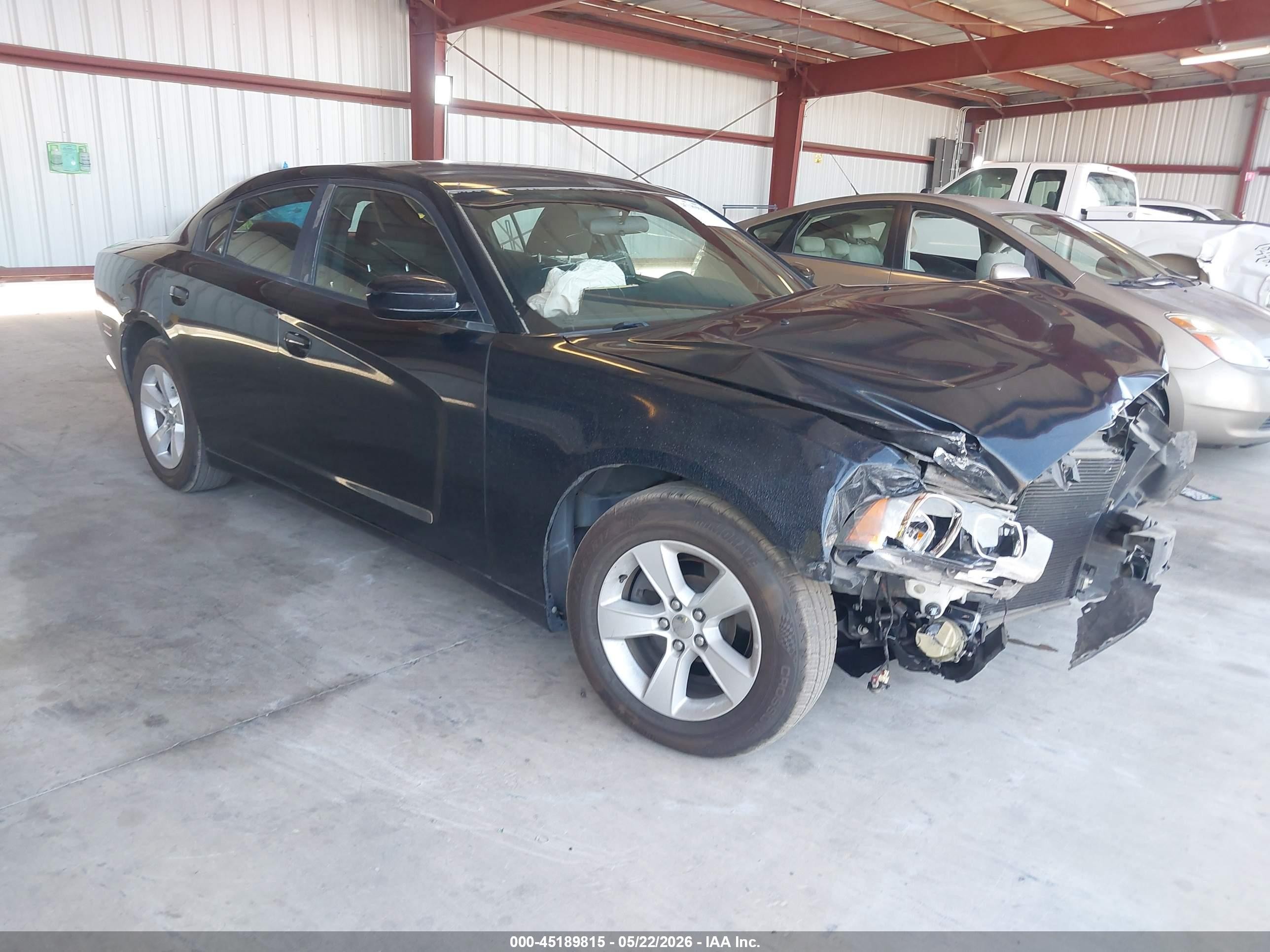 2013 Dodge Charger Se Black vin: 2C3CDXBG8DH636885