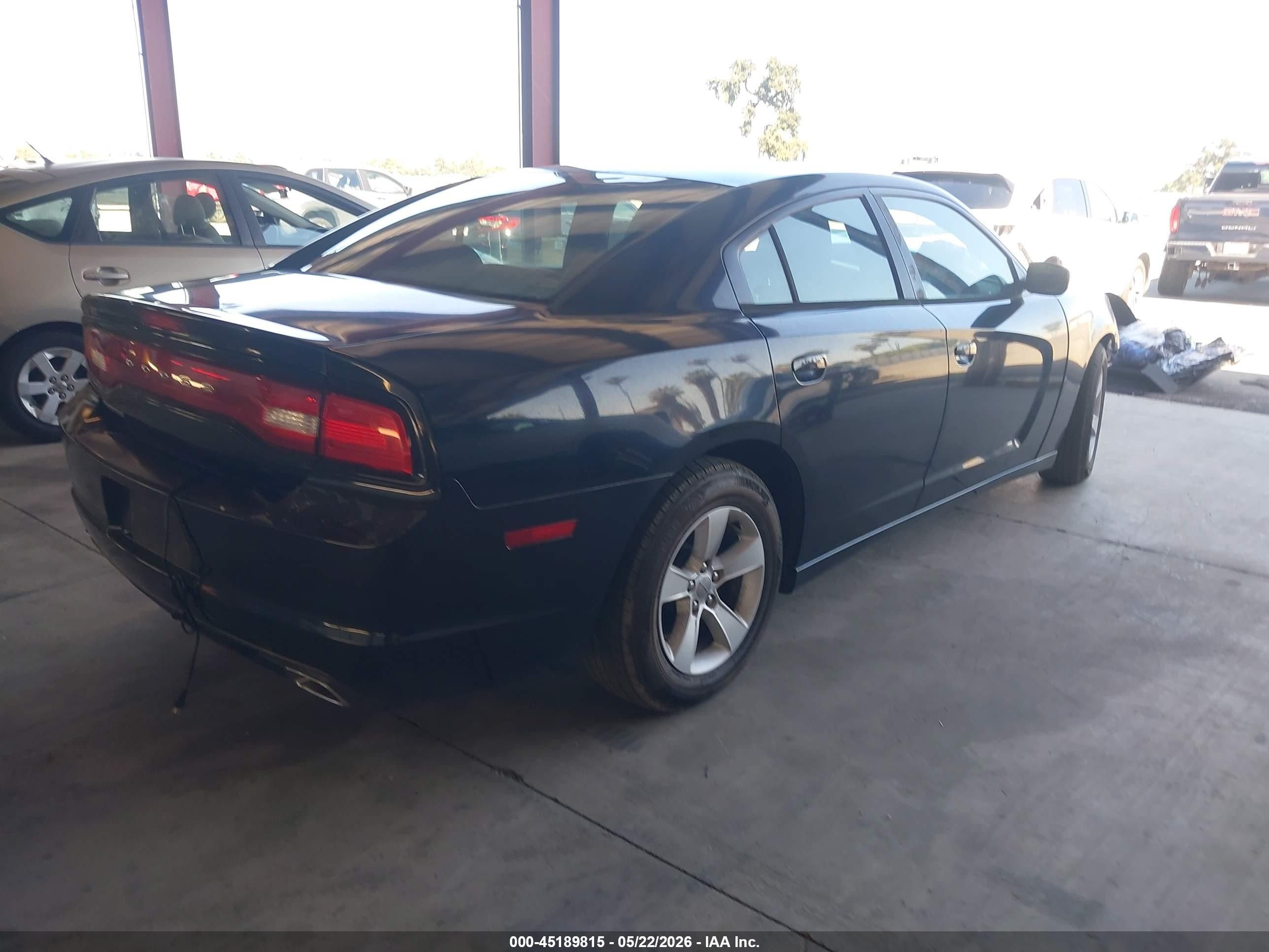 2013 Dodge Charger Se Black vin: 2C3CDXBG8DH636885