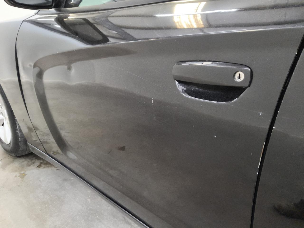 2013 Dodge Charger Se Black vin: 2C3CDXBG8DH684631 Damage: Left Front Door, Dent(S) W/ Paint Dmg, 6 To 7 Inches