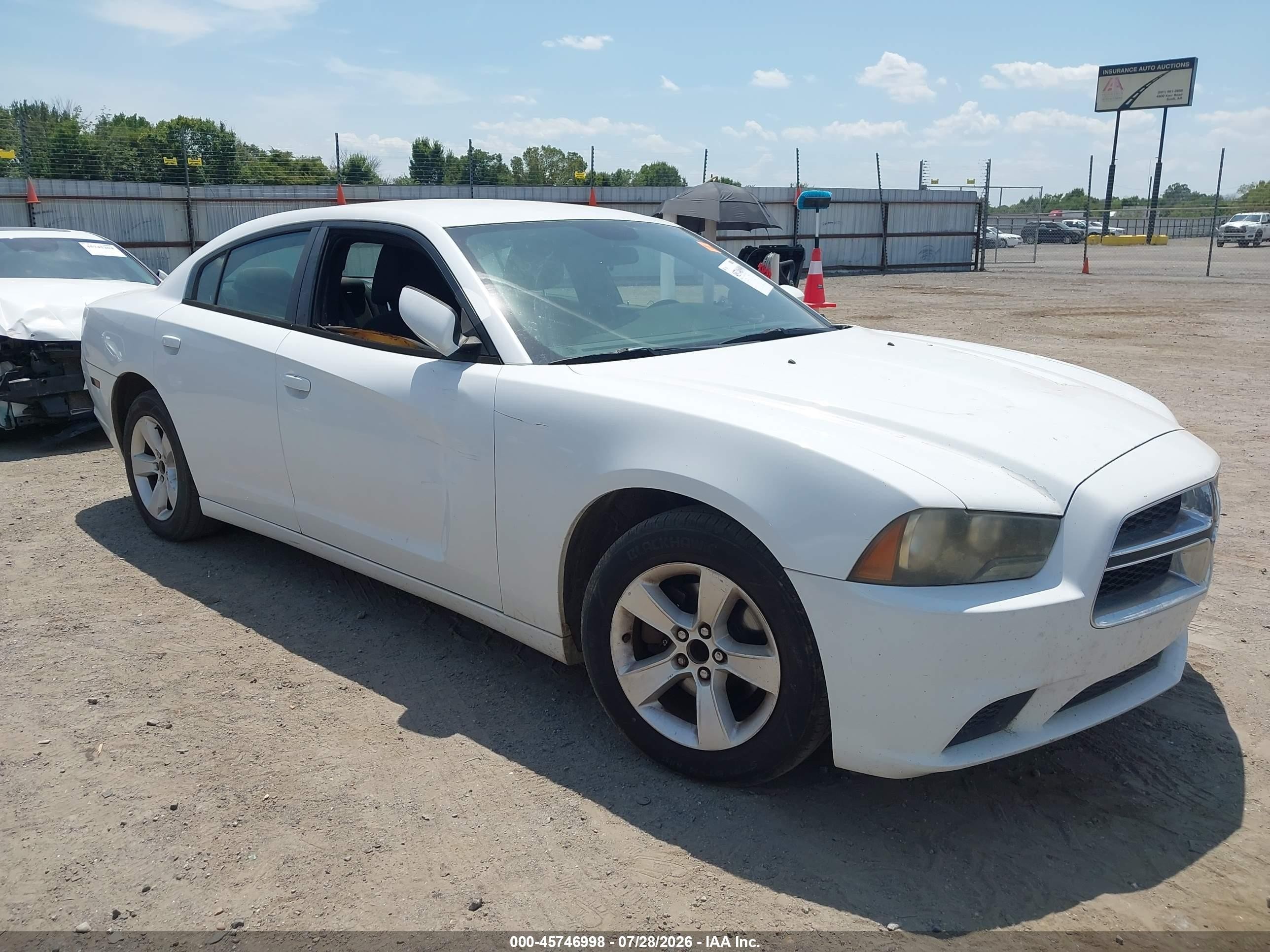 2014 Dodge Charger Se White vin: 2C3CDXBG8EH112945