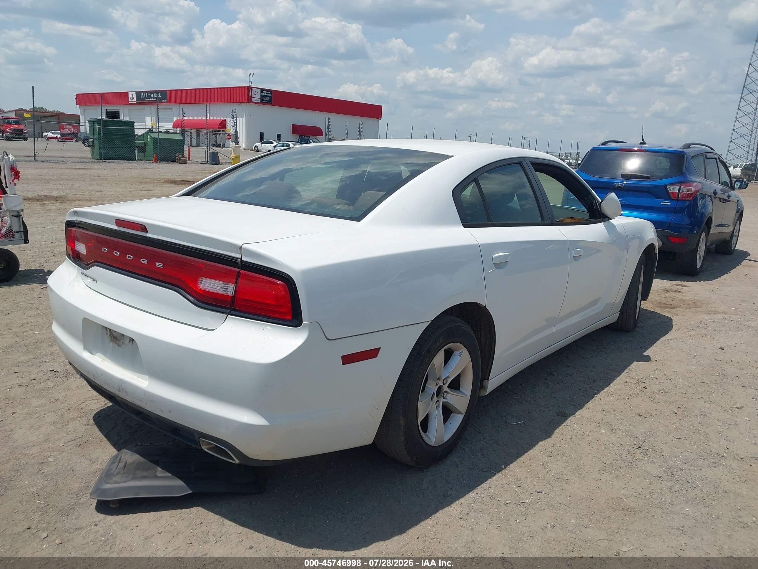 2014 Dodge Charger Se White vin: 2C3CDXBG8EH112945