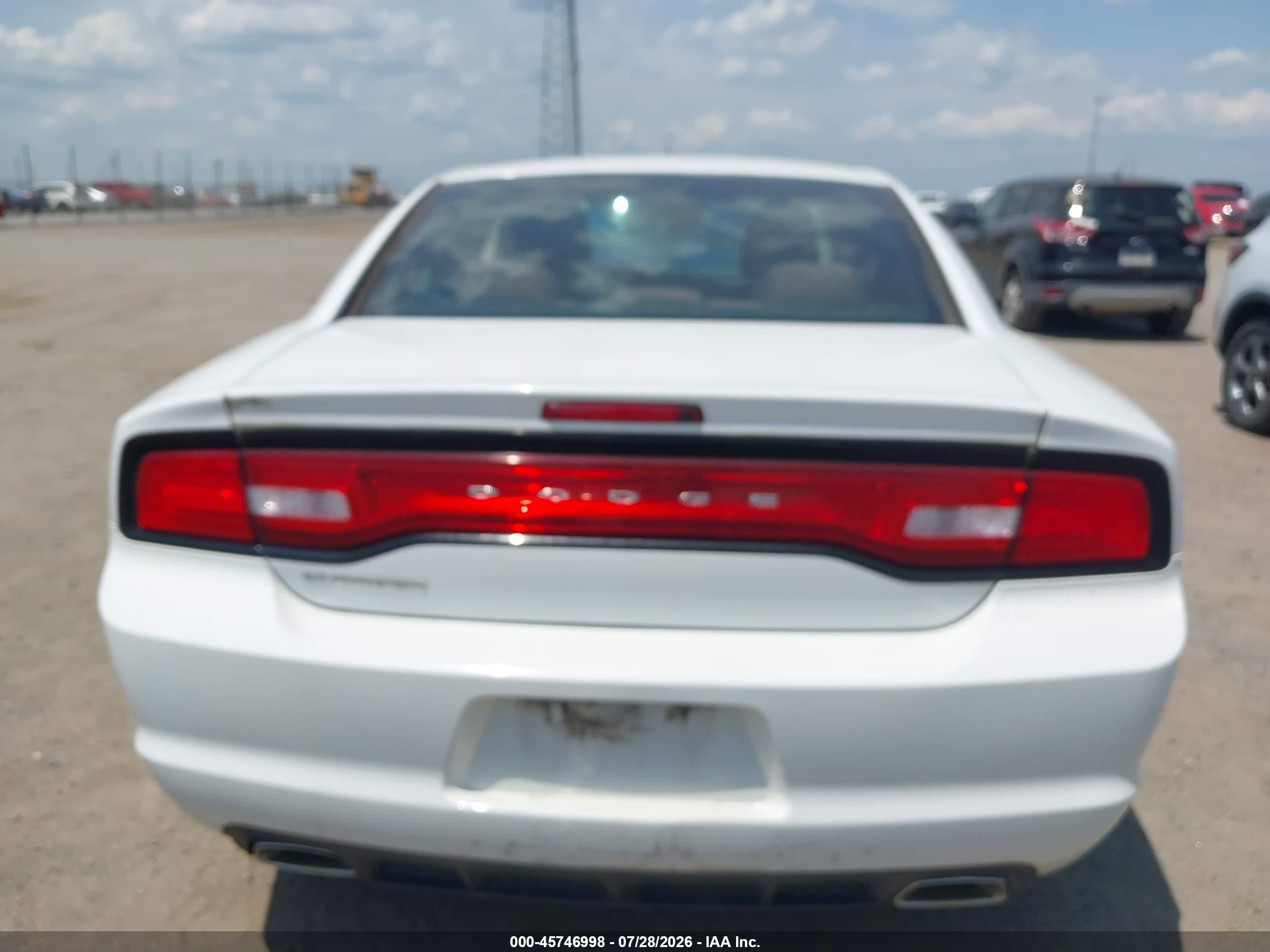 2014 Dodge Charger Se White vin: 2C3CDXBG8EH112945