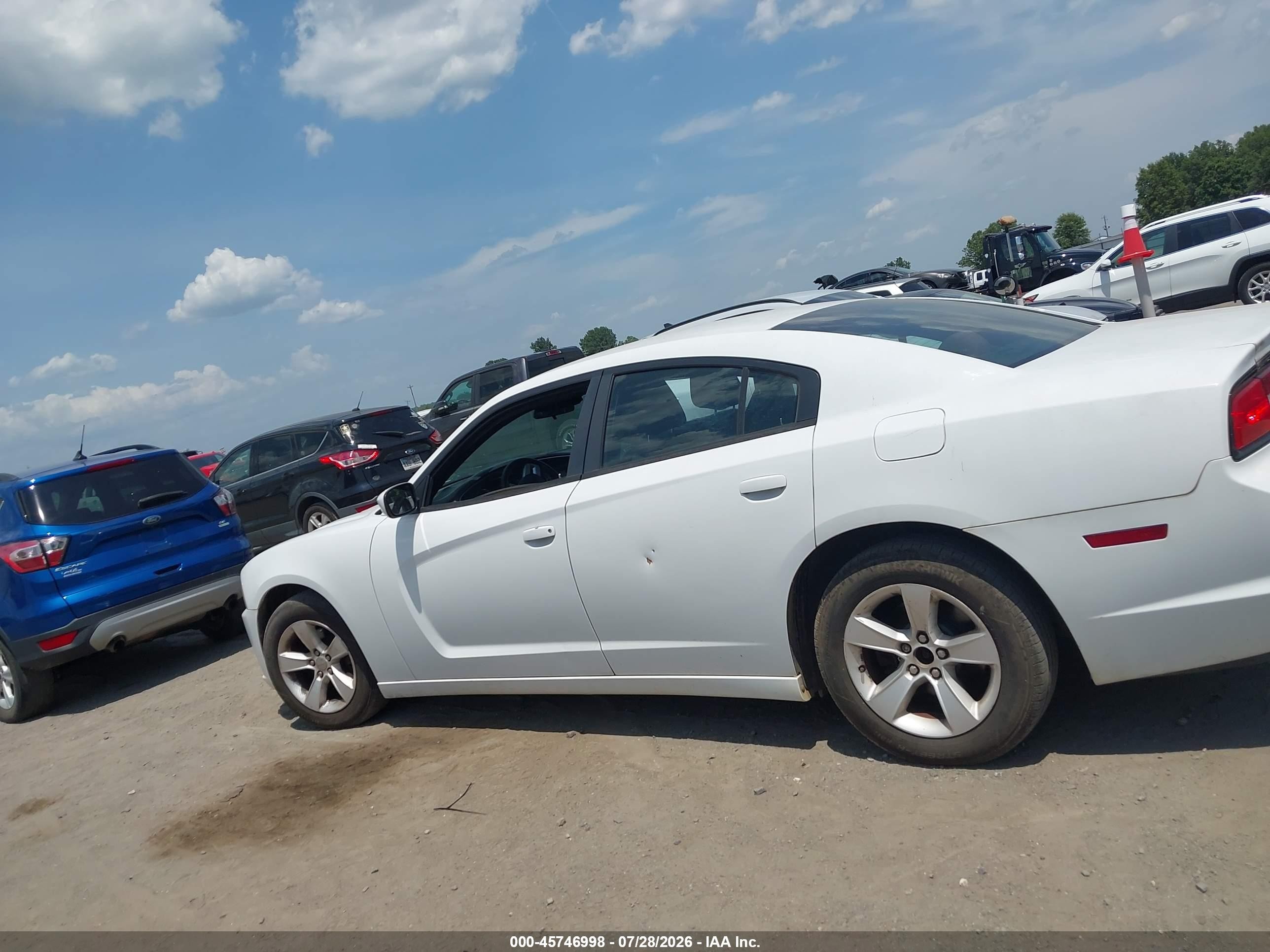 2014 Dodge Charger Se White vin: 2C3CDXBG8EH112945
