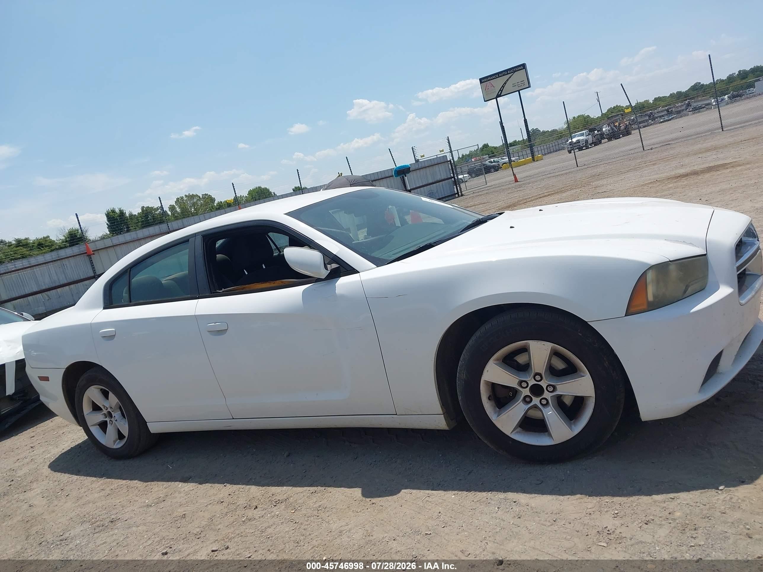 2014 Dodge Charger Se White vin: 2C3CDXBG8EH112945