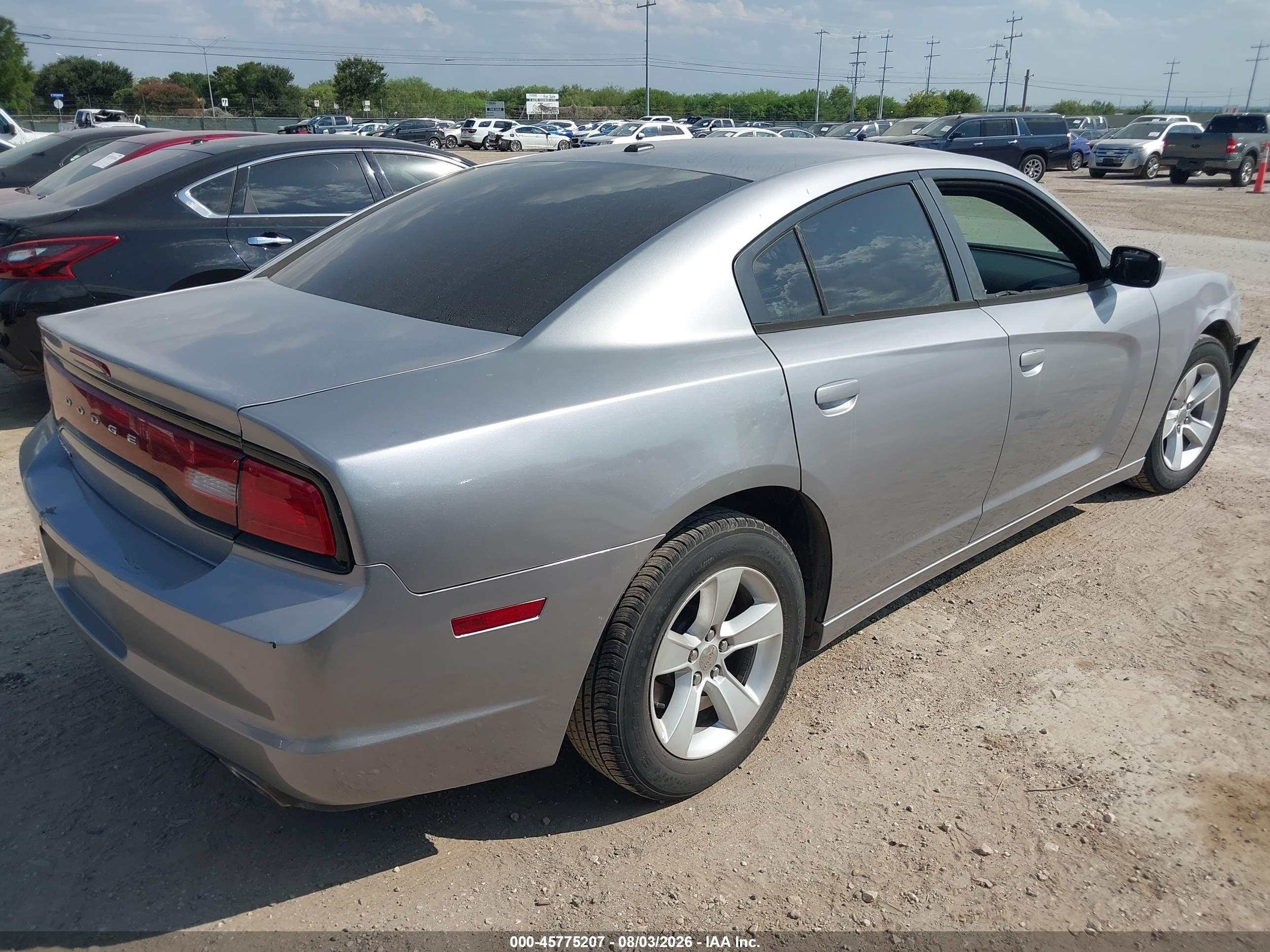2014 Dodge Charger Se Silver vin: 2C3CDXBG8EH114176