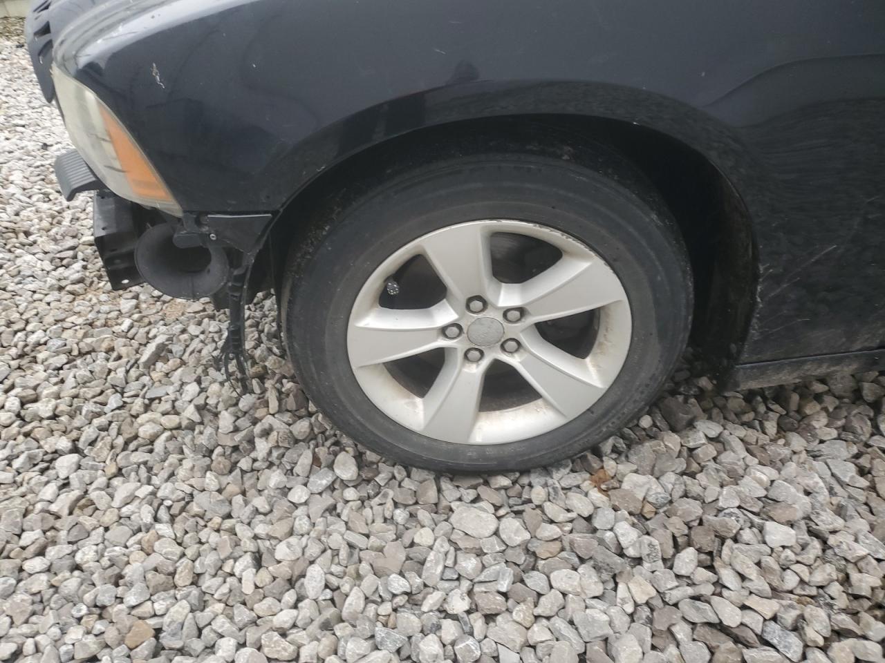 2014 Dodge Charger Se Black vin: 2C3CDXBG8EH170473 Damage: Left Front Wheel, Curb Rash, > 12 Inches